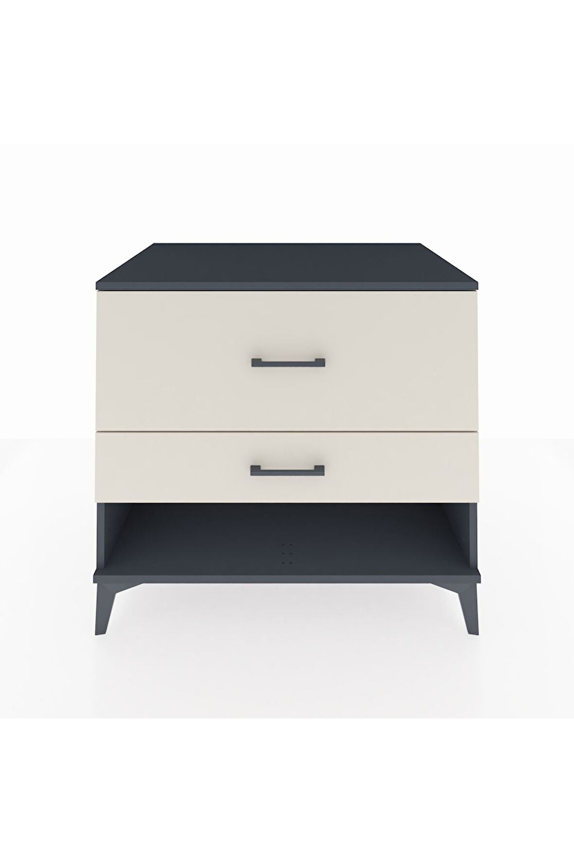 Kronos Şifonyer 2 Çekmeceli 88x59x80 Antrasit-Aytaşı