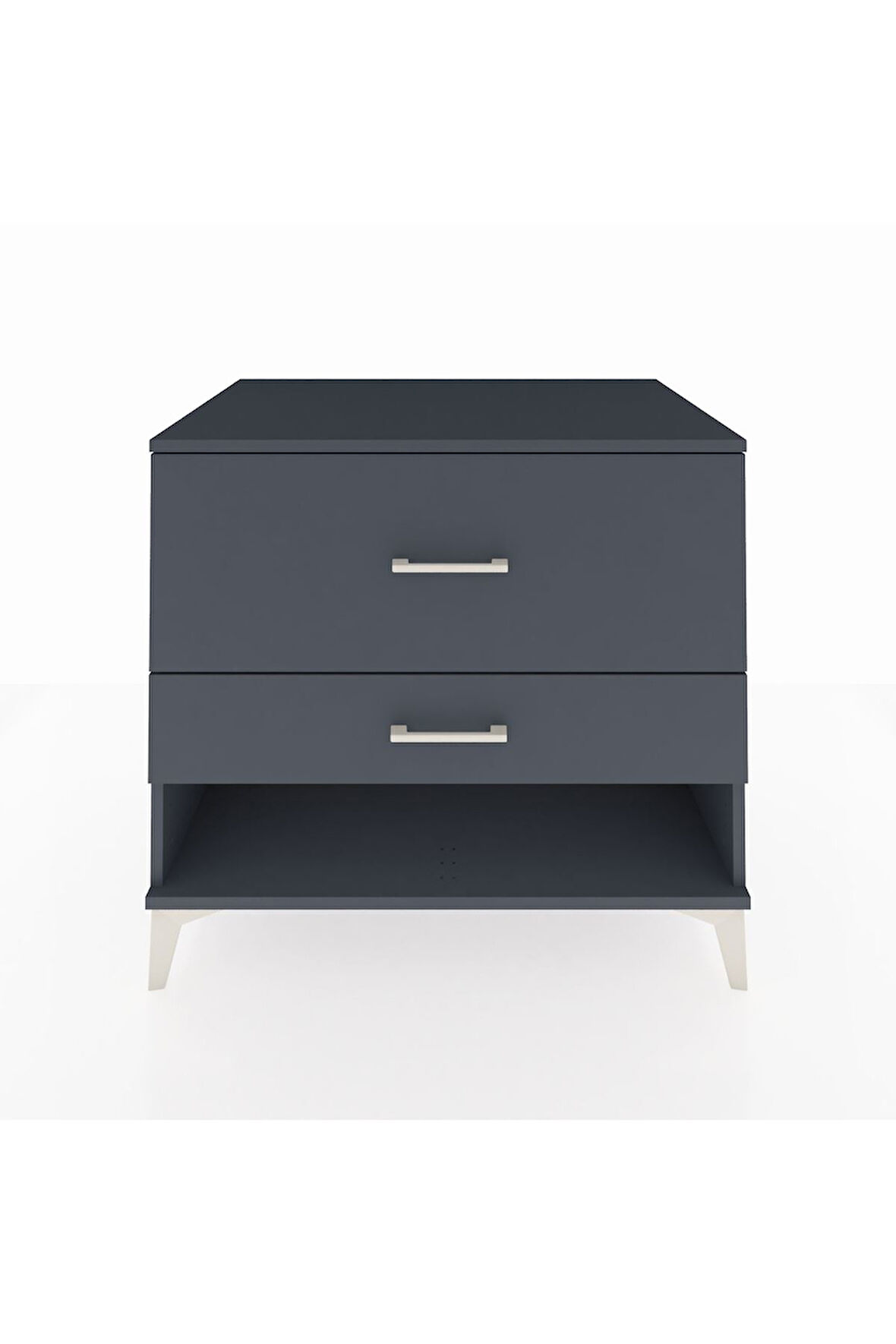 Kronos Şifonyer 2 Çekmeceli 88x59x80 Antrasit-Antrasit