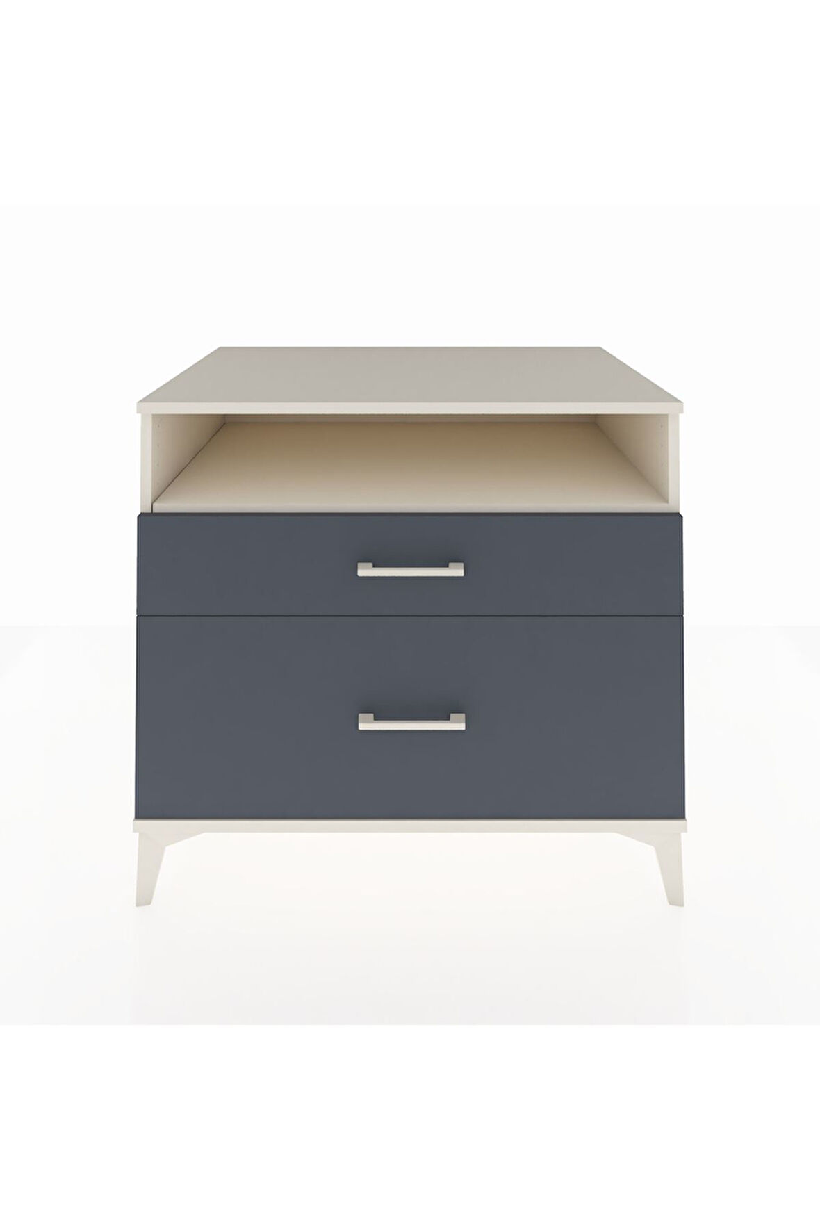 Kronos Şifonyer Tek Raflı 2 Çekmeceli 88x59x80 Aytaşı-Antrasit