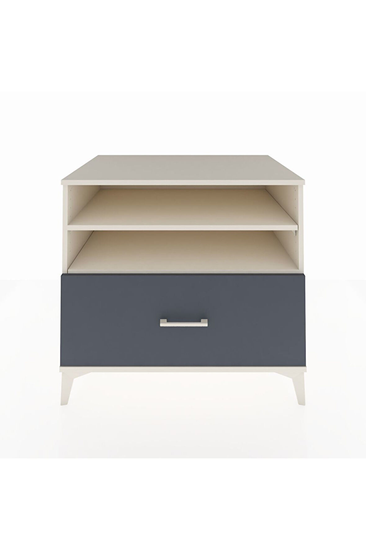 Kronos Şifonyer 2 Raflı Tek Çekmeceli 88x59x80 Aytaşı-Antrasit