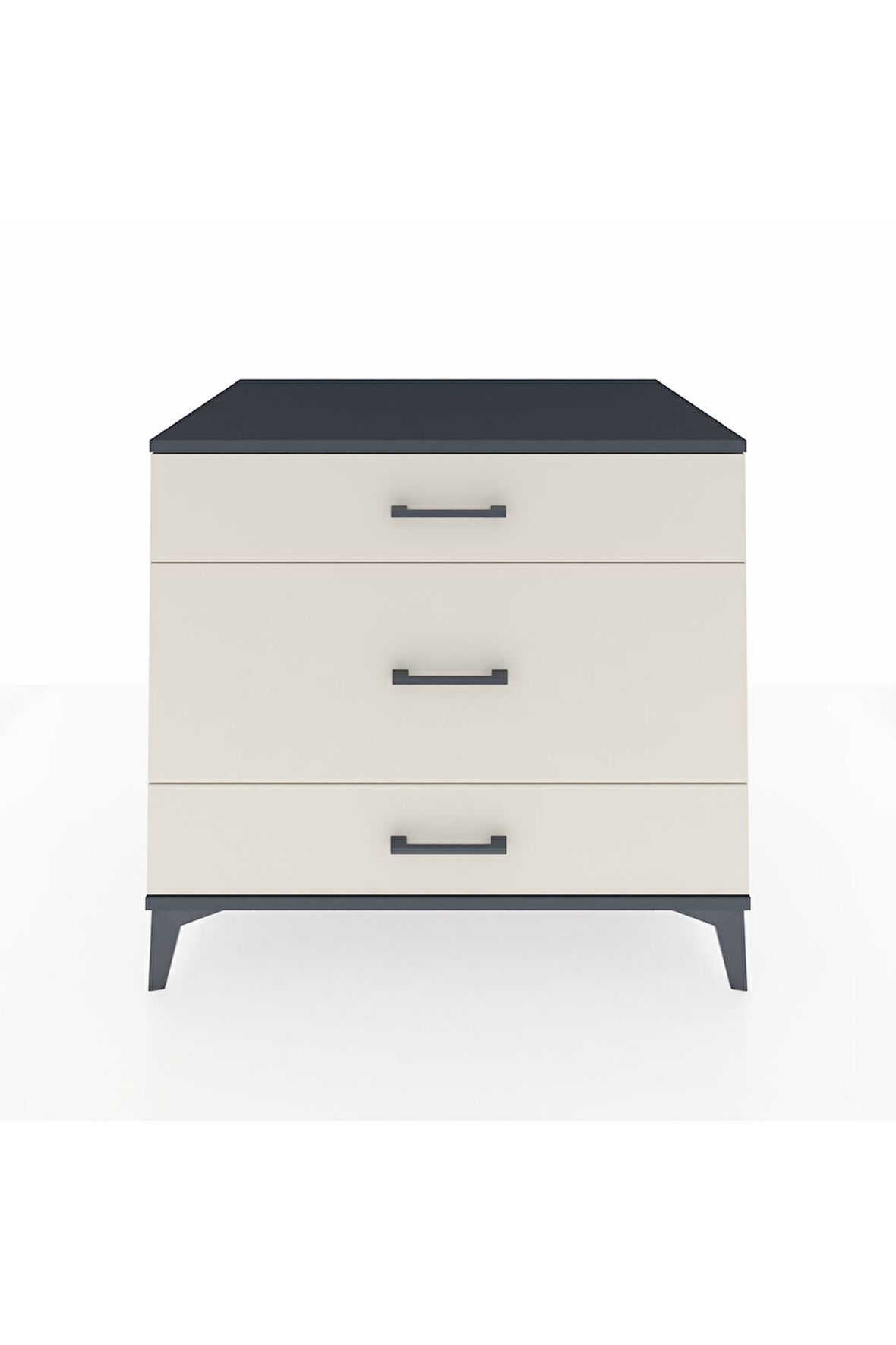 Kronos Şifonyer 3 Çekmeceli 88x59x80 Antrasit-Aytaşı