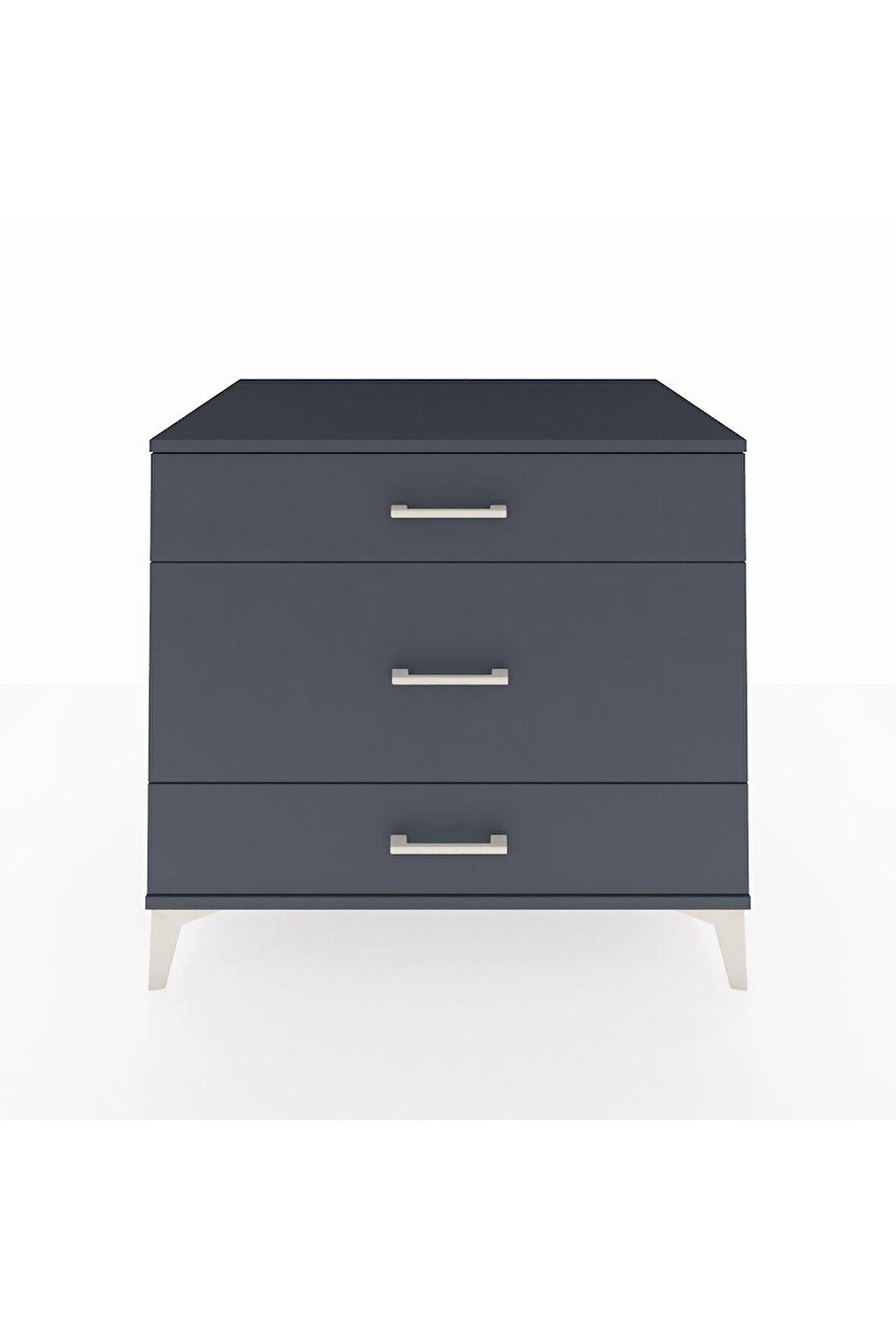 Kronos Şifonyer 3 Çekmeceli 88x59x80 Antrasit-Antrasit