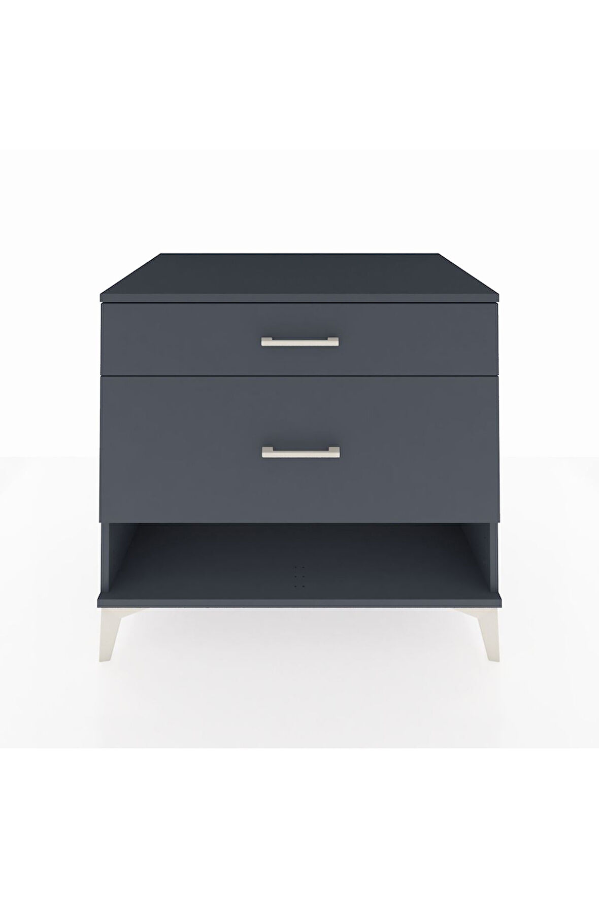 Kronos Şifonyer 2 Çekmeceli 88x59x80 Antrasit-Antrasit