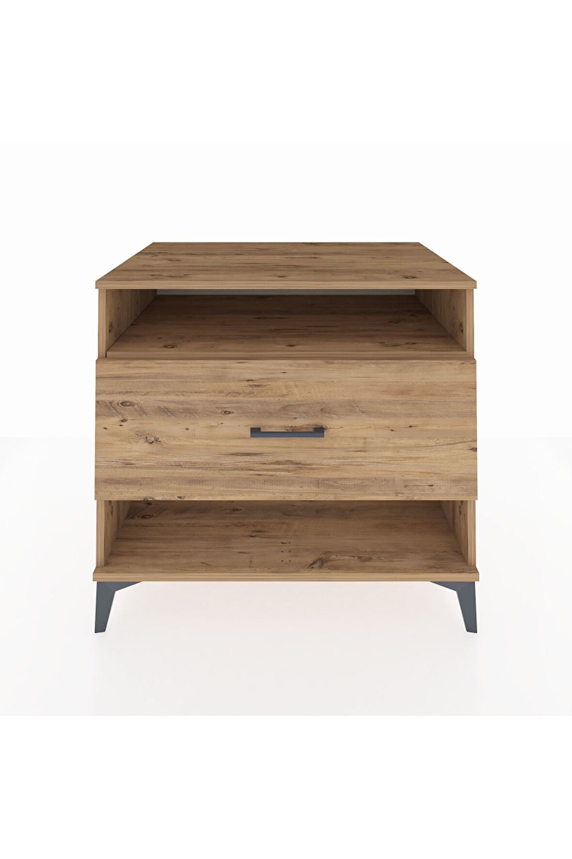 Kronos Şifonyer Tek Raflı Tek Çekmeceli 88x59x80 Çam-Çam