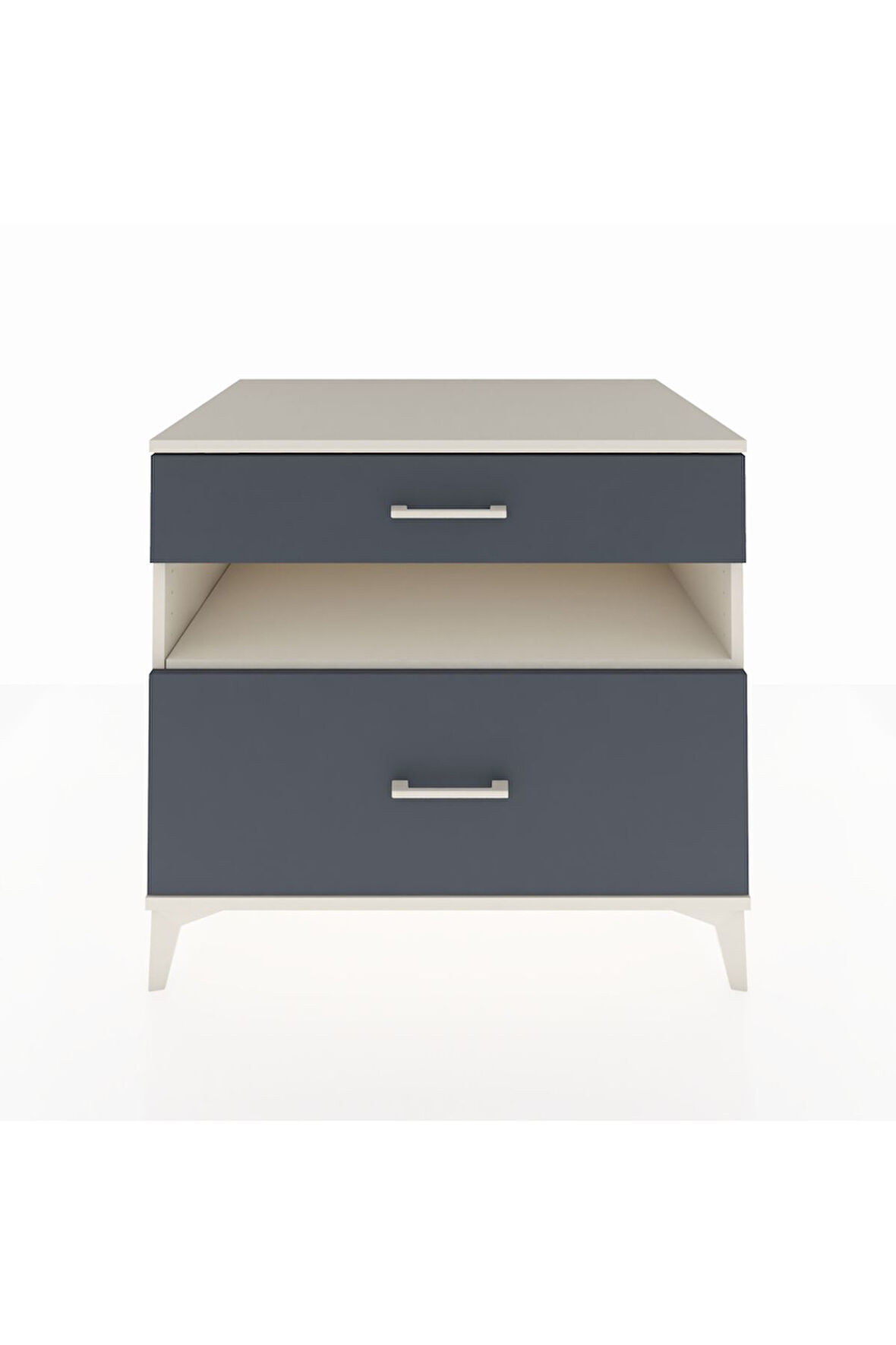 Kronos Şifonyer Tek Raflı 2 Çekmeceli 88x59x80 Aytaşı-Antrasit