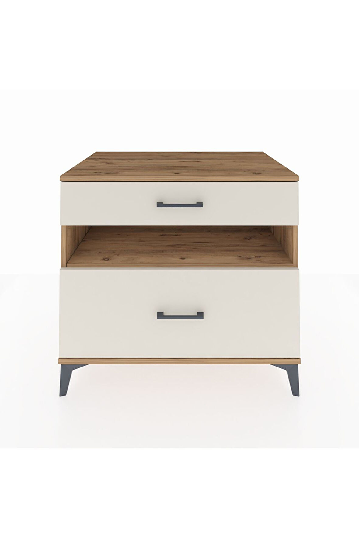 Kronos Şifonyer Tek Raflı 2 Çekmeceli 88x59x80 Çam-Aytaşı