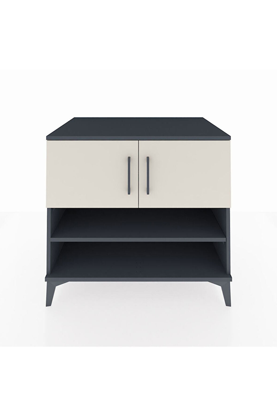 Kronos Şifonyer 3 Raflı 2 Kapaklı 88x59x80 Antrasit-Aytaşı