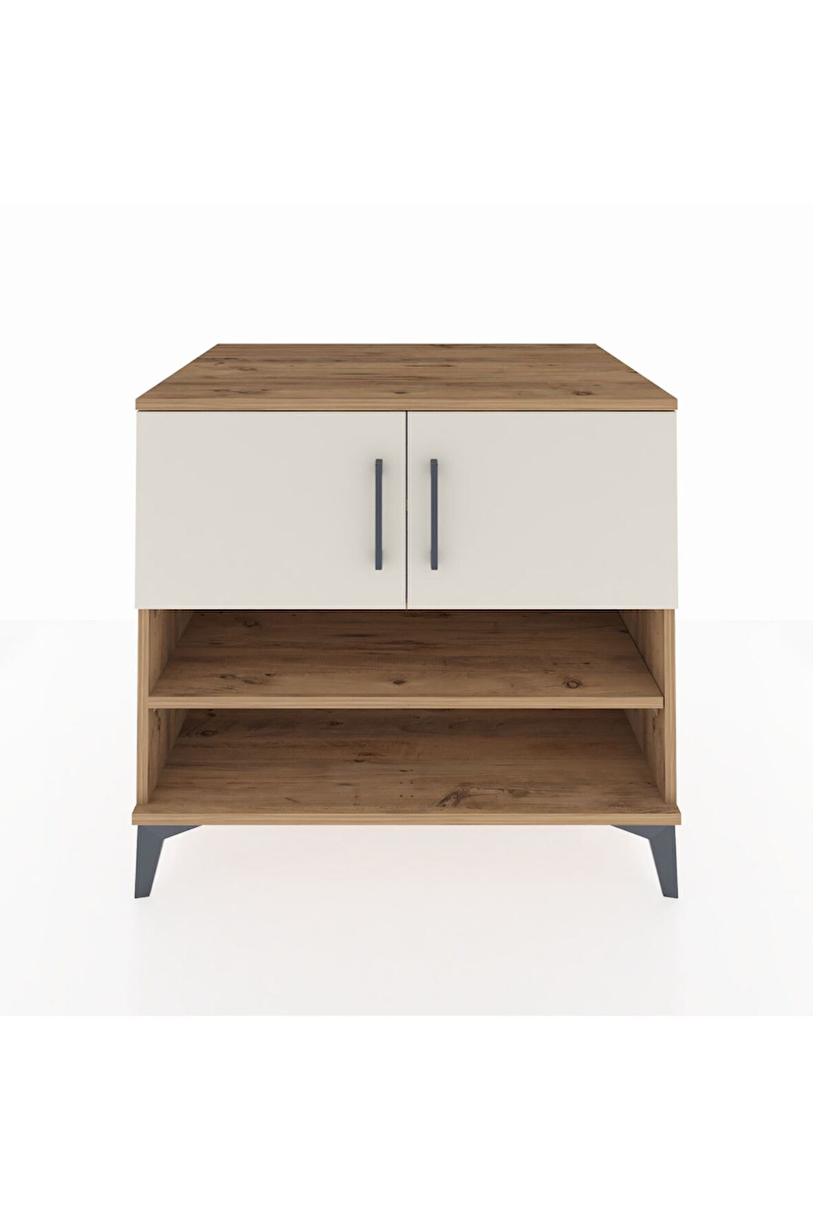 Kronos Şifonyer 3 Raflı 2 Kapaklı 88x59x80 Çam-Aytaşı