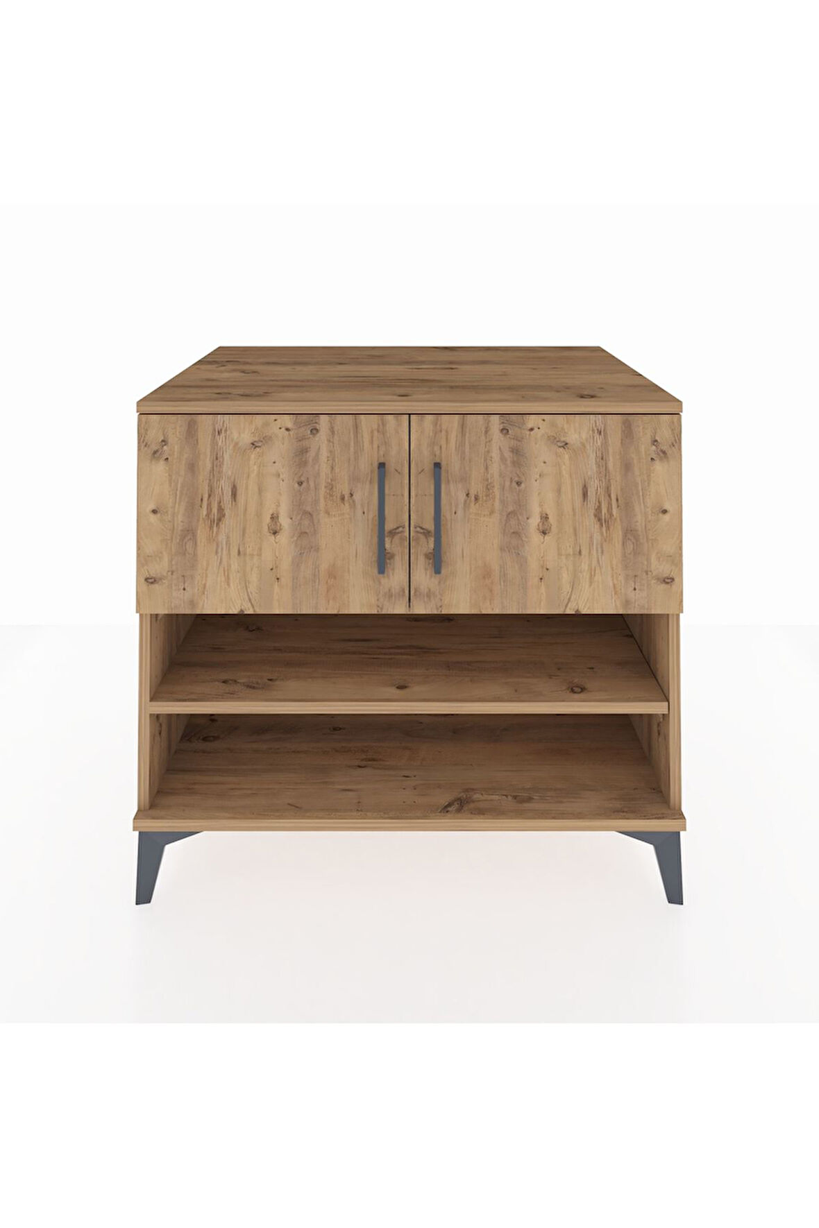 Kronos Şifonyer 3 Raflı 2 Kapaklı 88x59x80 Çam-Çam