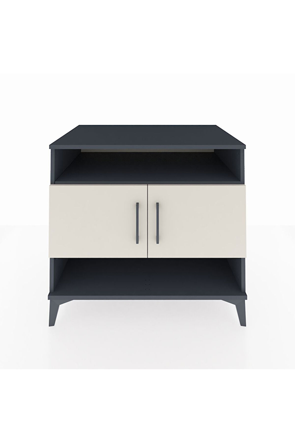 Kronos Şifonyer 3 Raflı 2 Kapaklı 88x59x80 Antrasit-Aytaşı