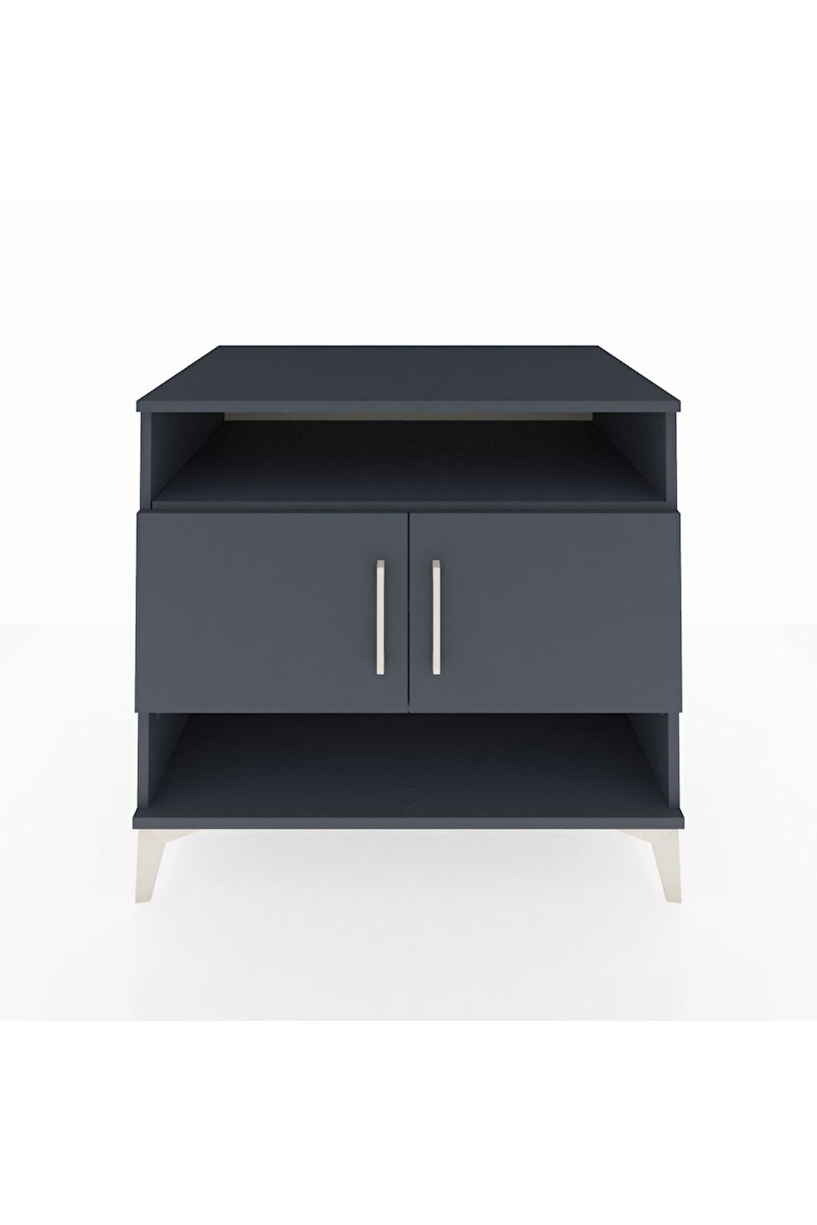 Kronos Şifonyer 3 Raflı 2 Kapaklı 88x59x80 Antrasit-Antrasit