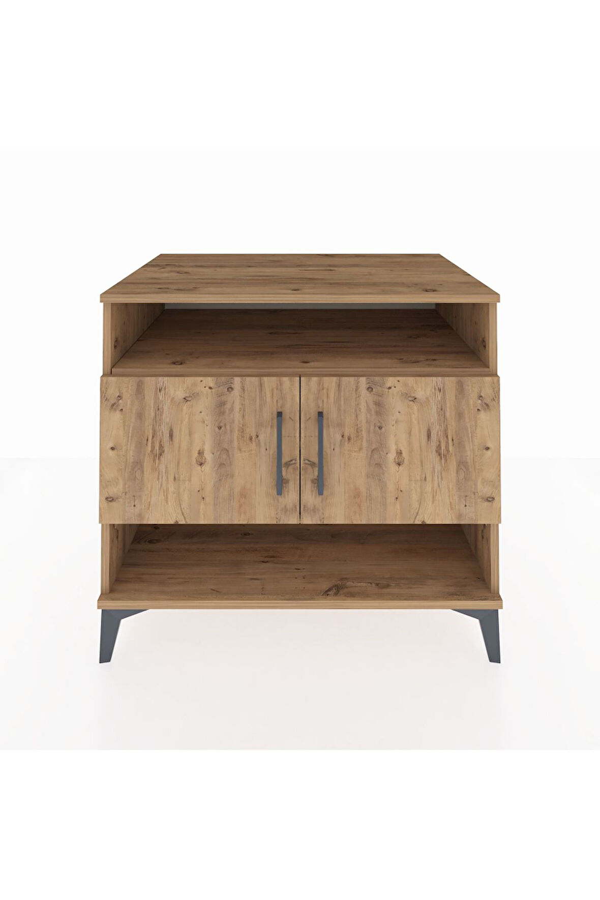 Kronos Şifonyer 3 Raflı 2 Kapaklı 88x59x80 Çam-Çam