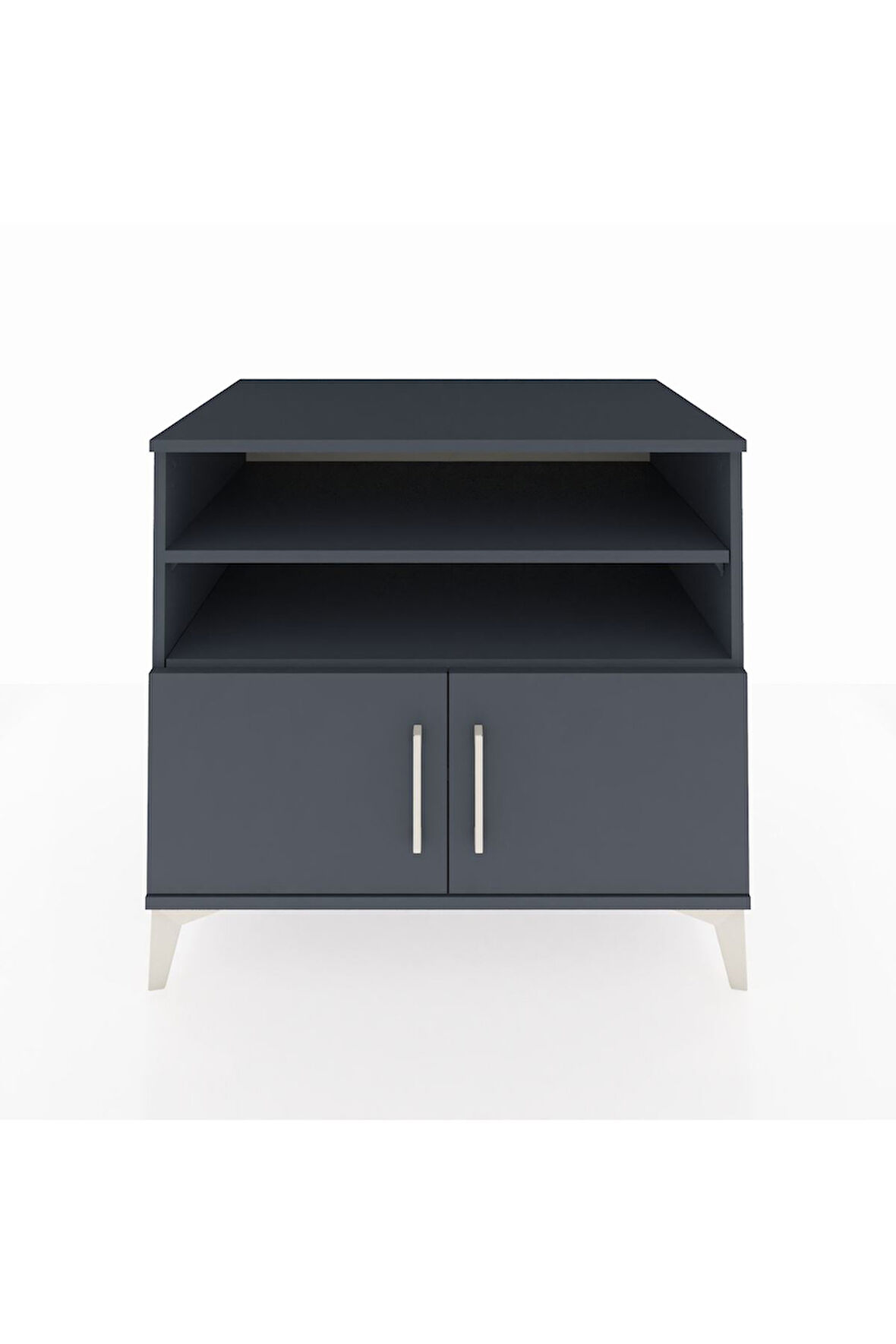 Kronos Şifonyer 3 Raflı 2 Kapaklı 88x59x80 Antrasit-Antrasit