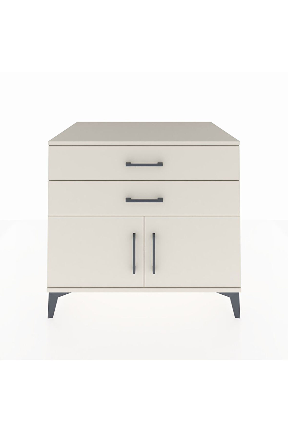 Kronos Şifonyer Tek Raflı 2 Çekmeceli 2 Kapaklı 88x59x80 Aytaşı-Aytaşı