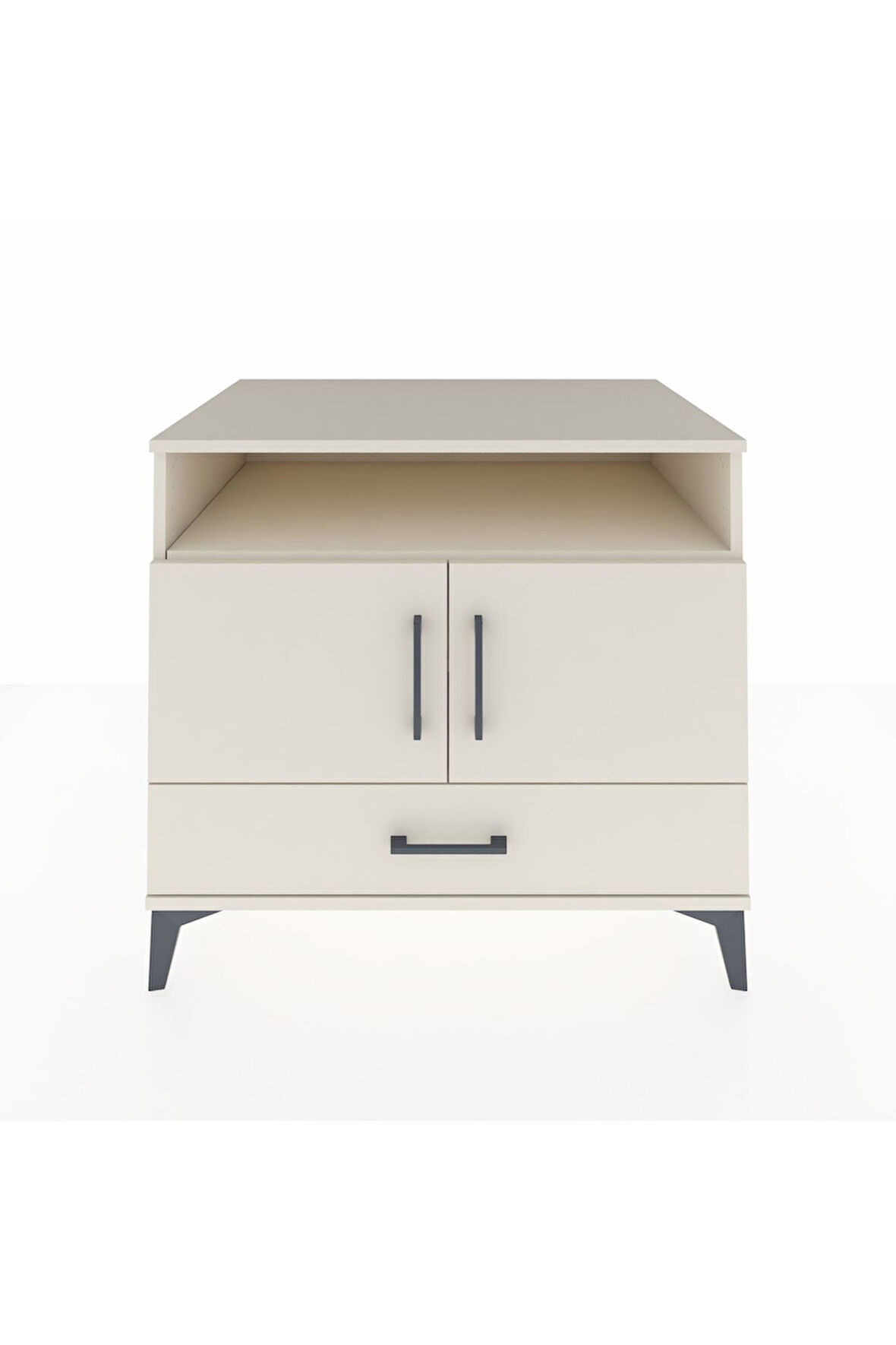 Kronos Şifonyer 3 Raflı Tek Çekmeceli 2 Kapaklı 88x59x80 Aytaşı-Aytaşı