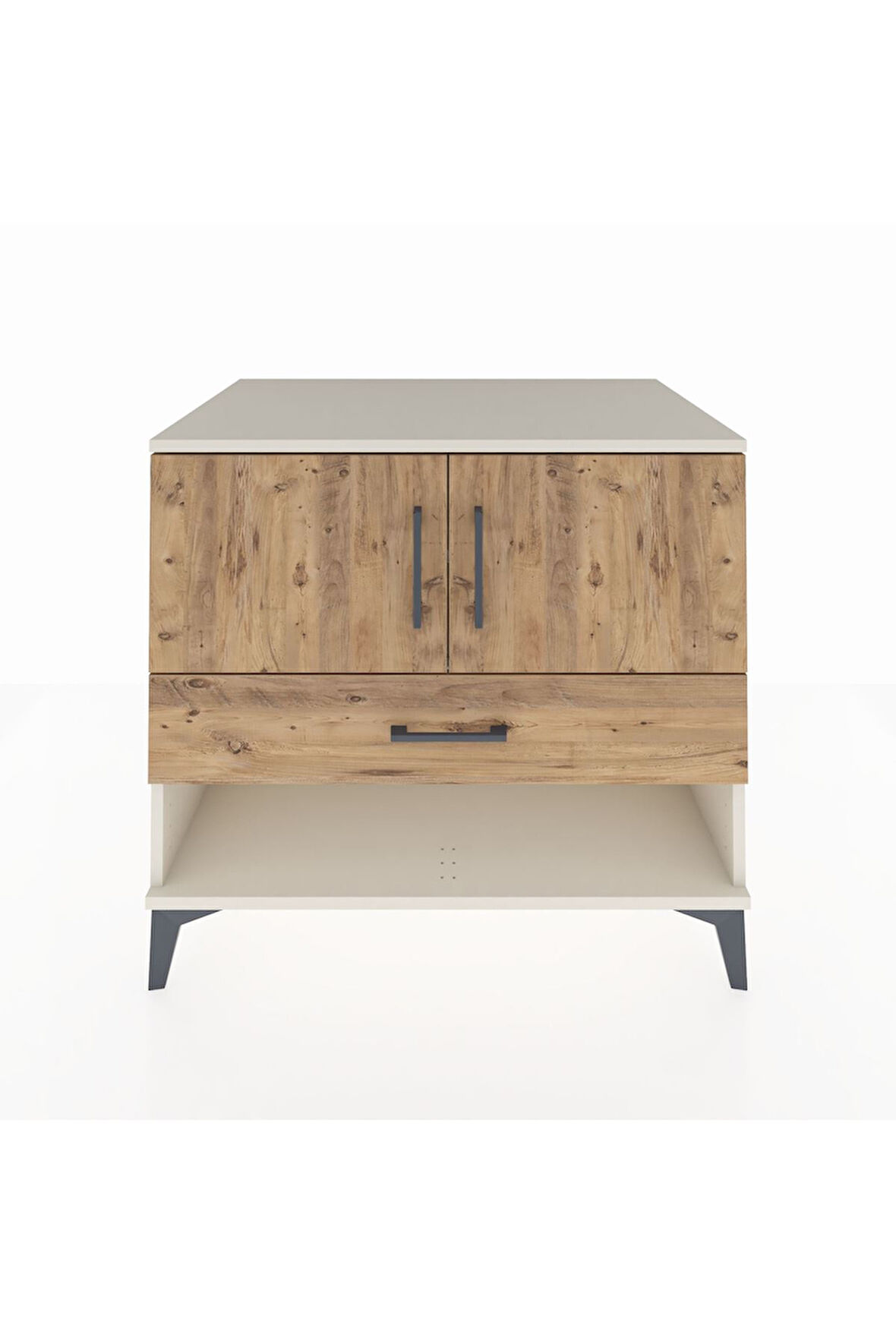 Kronos Şifonyer 2 Raflı Tek Çekmeceli 2 Kapaklı 88x59x80 Aytaşı-Çam