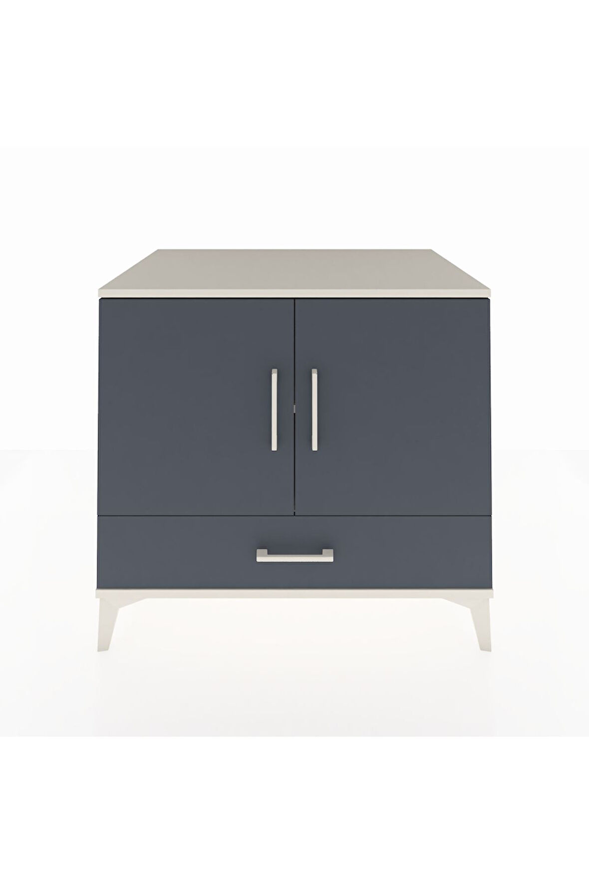 Kronos Şifonyer 2 Raflı Tek Çekmeceli 2 Kapaklı 88x59x80 Aytaşı-Antrasit