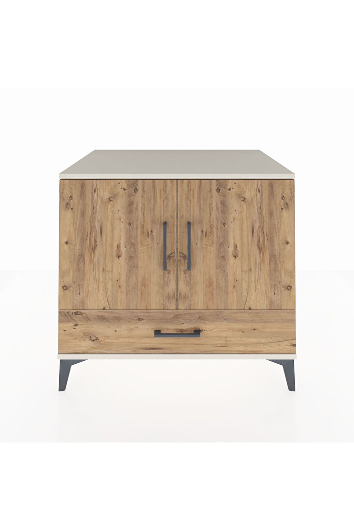 Kronos Şifonyer 2 Raflı Tek Çekmeceli 2 Kapaklı 88x59x80 Aytaşı-Çam