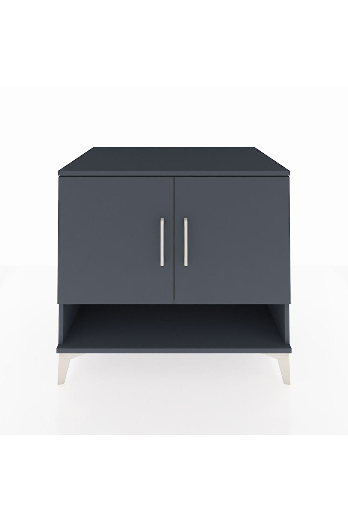 Kronos Şifonyer 2 Raflı 2 Kapaklı 88x59x80 Antrasit-Antrasit