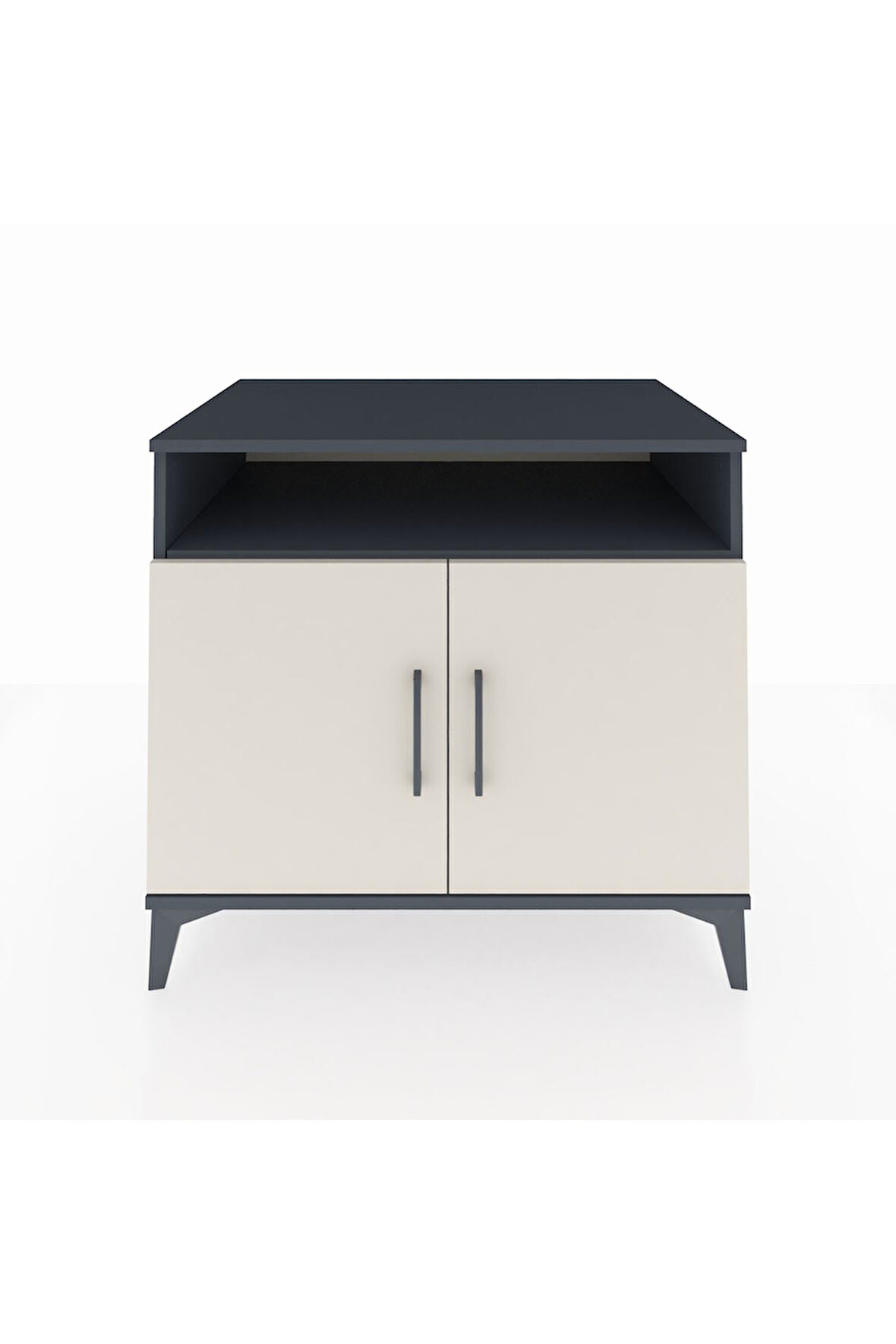 Kronos Şifonyer 2 Raflı 2 Kapaklı 88x59x80 Antrasit-Aytaşı