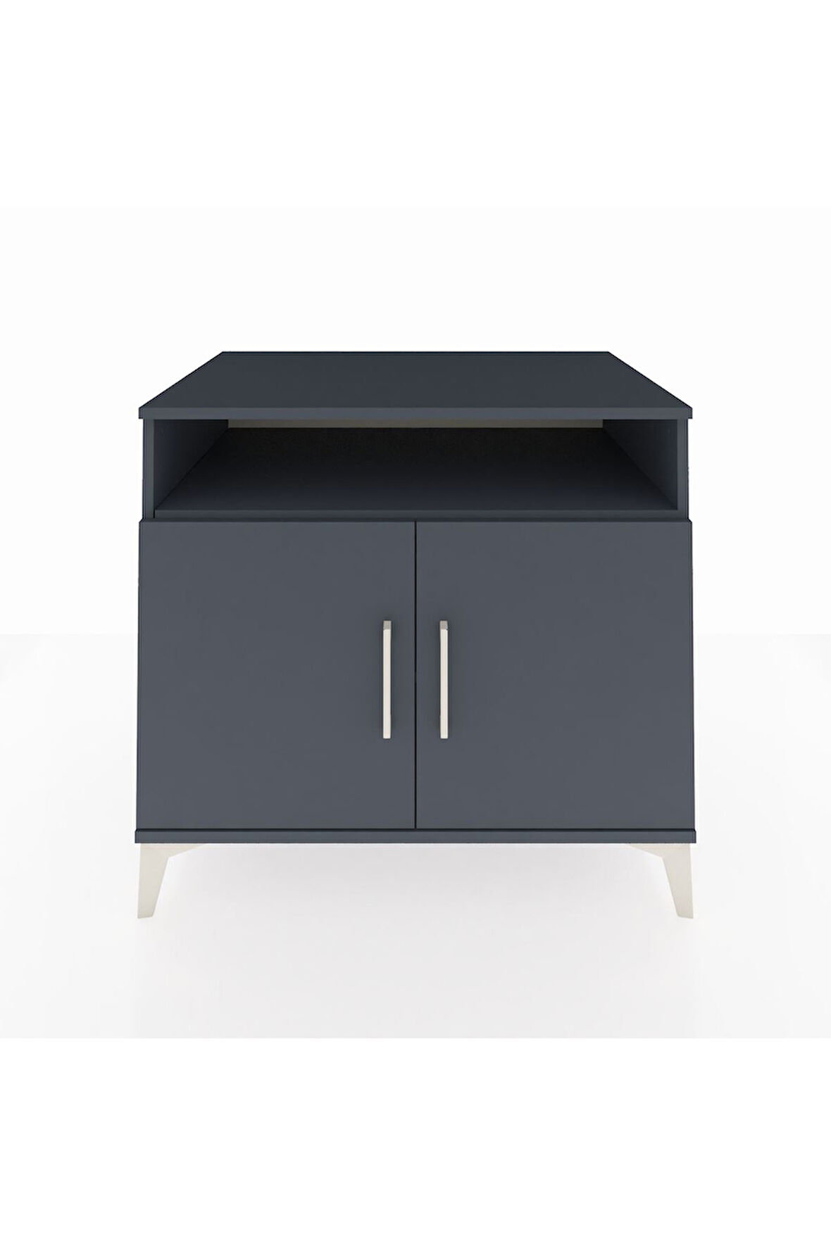 Kronos Şifonyer 2 Raflı 2 Kapaklı 88x59x80 Antrasit-Antrasit