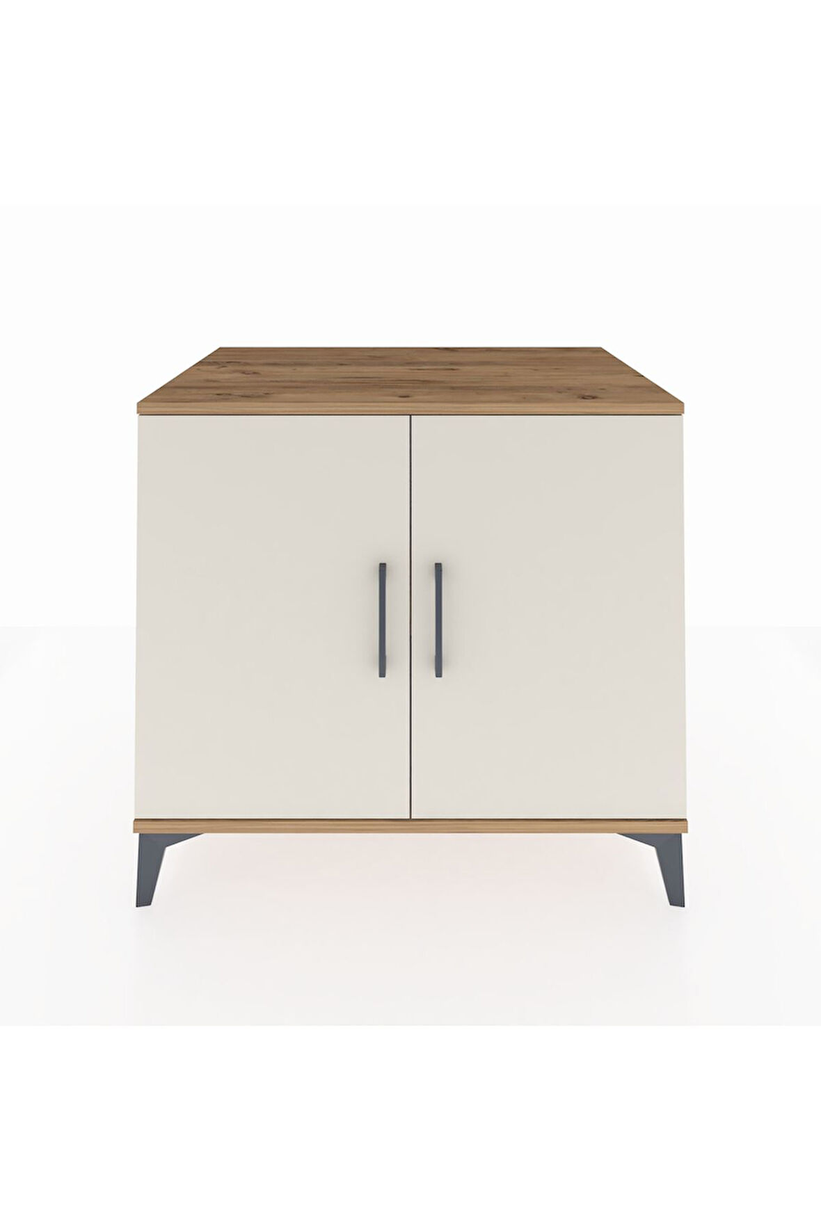 Kronos Şifonyer Tek Raflı 2 Kapaklı 88x59x80 Çam-Aytaşı