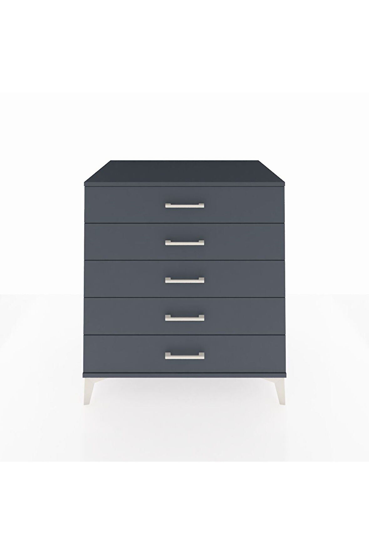 Kronos Şifonyer 5 Çekmeceli 88x59x96 Antrasit-Antrasit