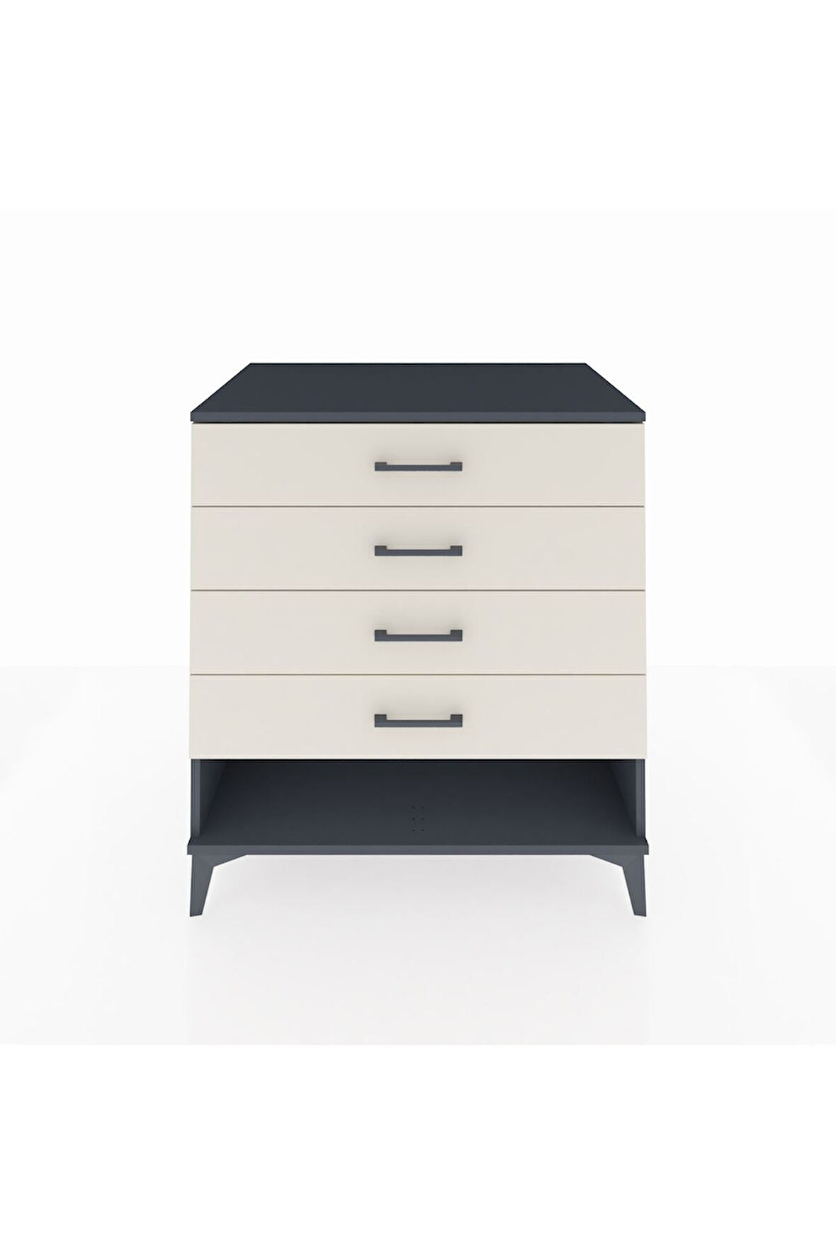 Kronos Şifonyer 4 Çekmeceli 88x59x96 Antrasit-Aytaşı