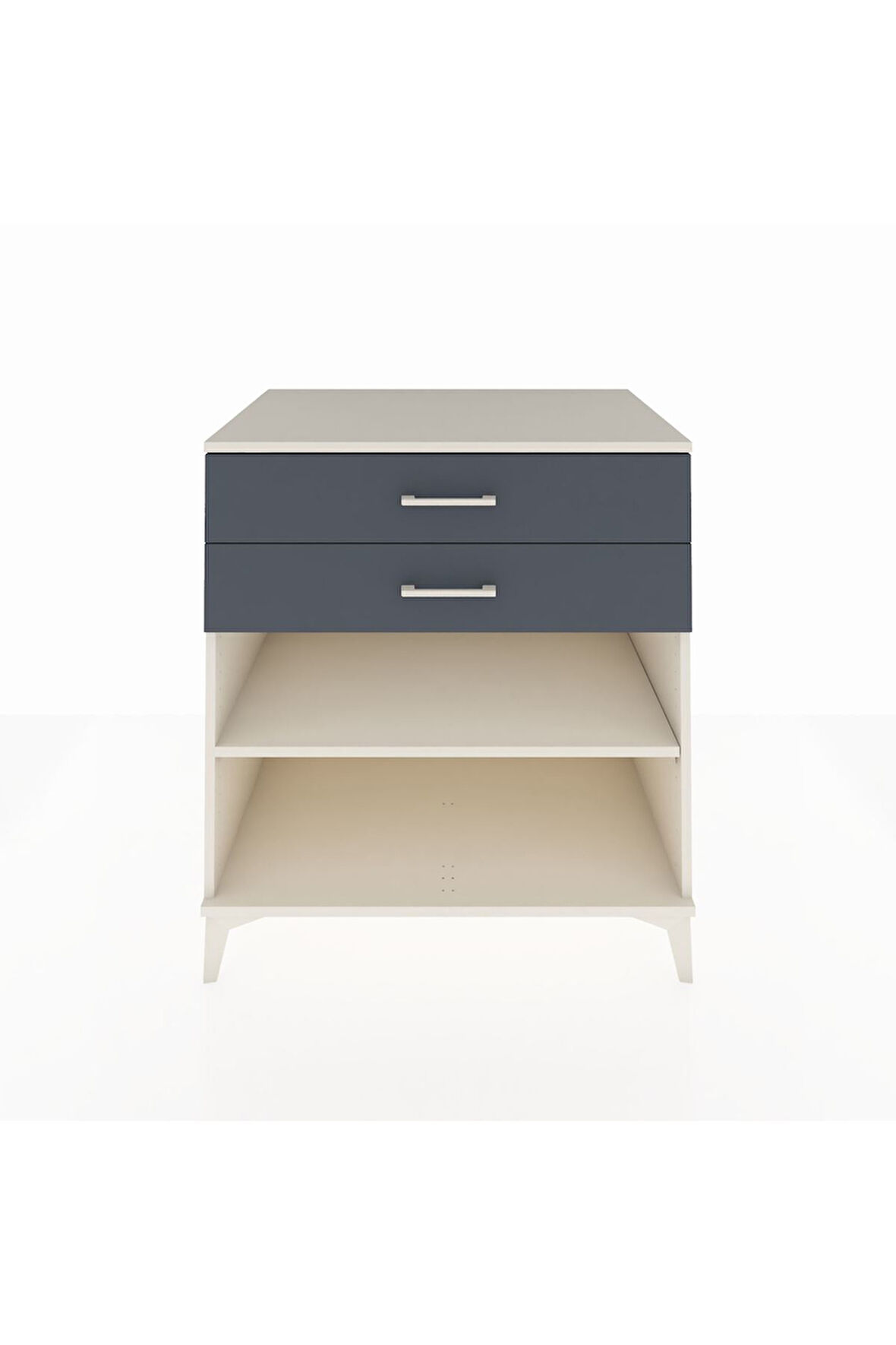 Kronos Şifonyer Tek Raflı 2 Çekmeceli 88x59x96 Aytaşı-Antrasit