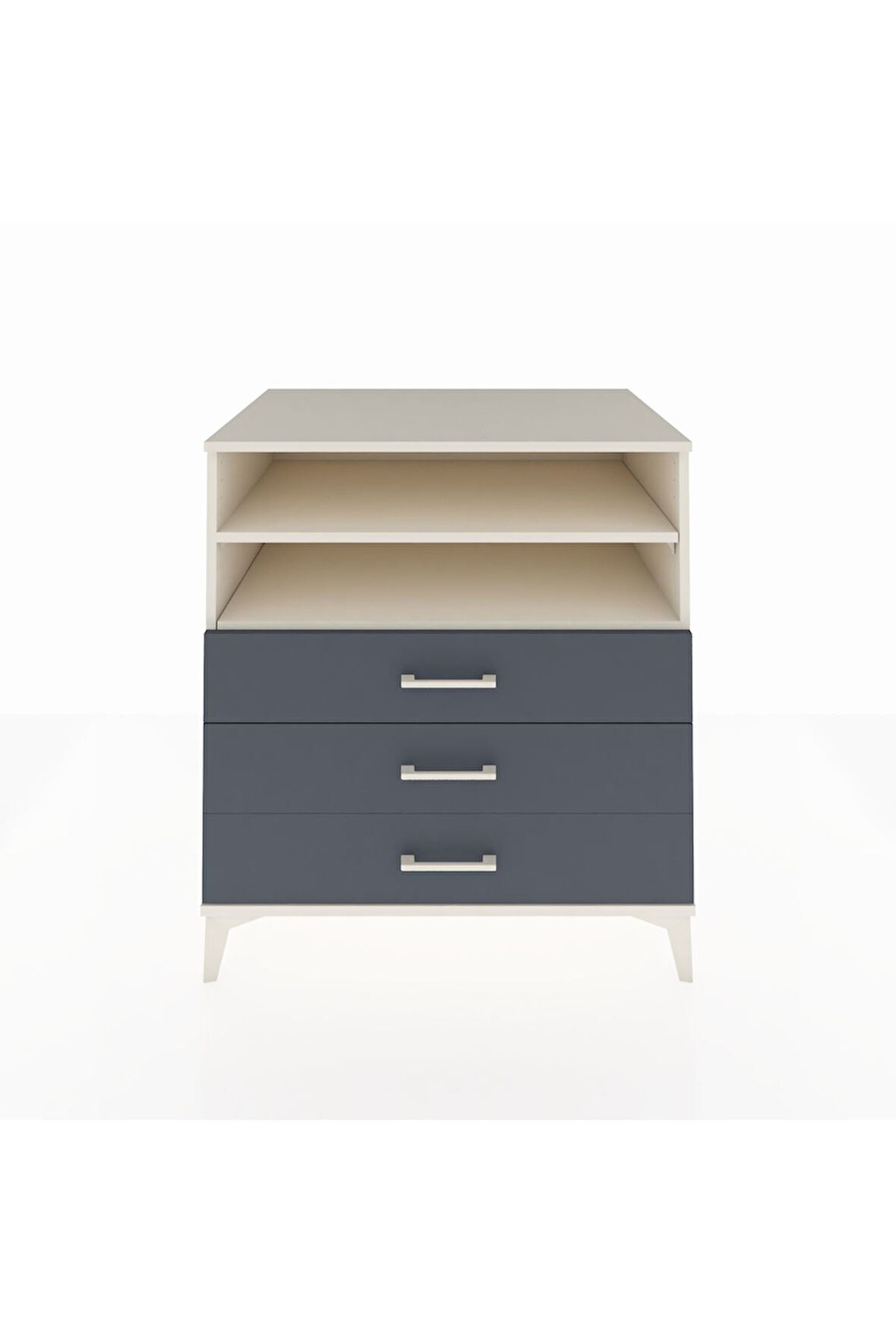 Kronos Şifonyer 2 Raflı 3 Çekmeceli 88x59x96 Aytaşı-Antrasit