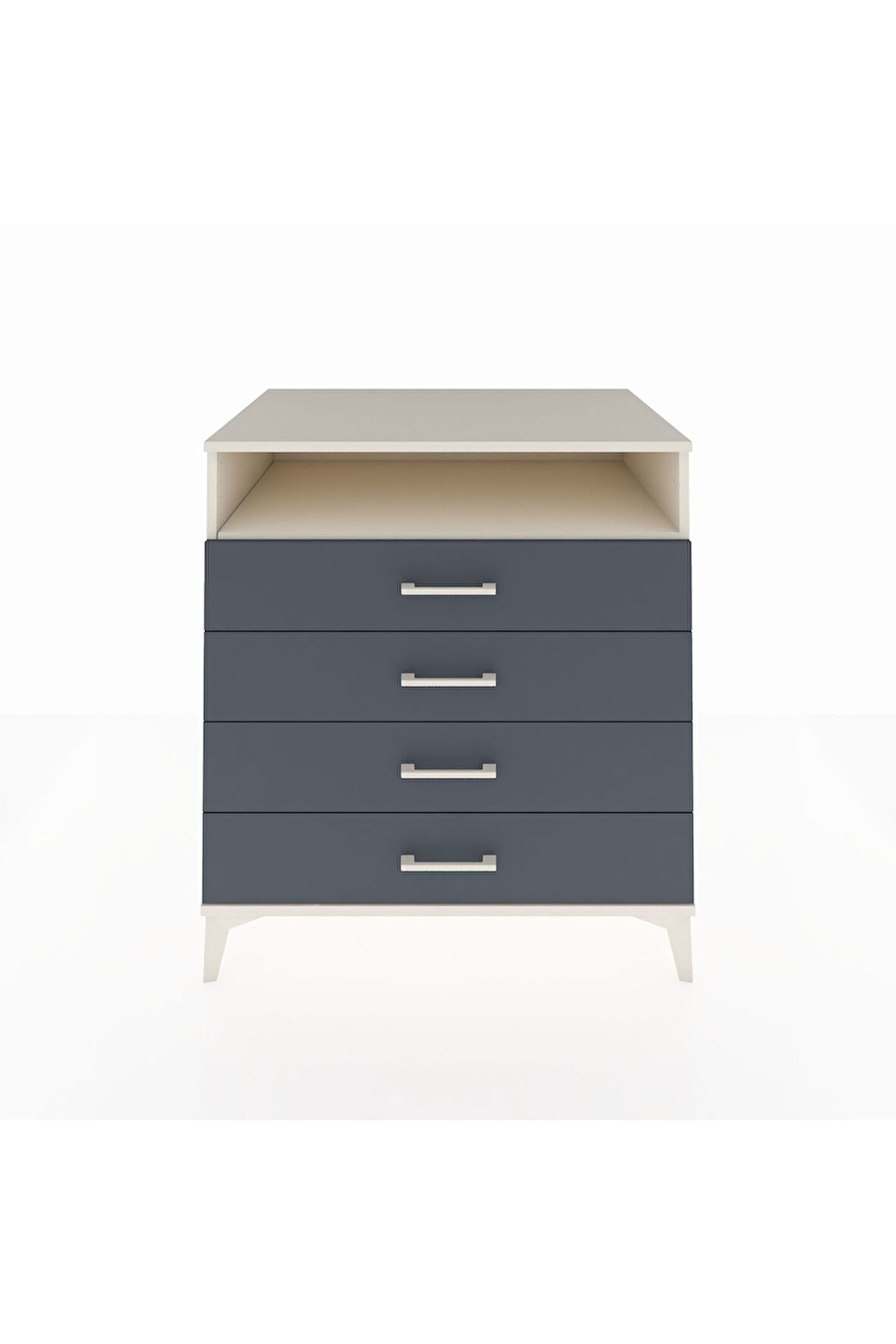 Kronos Şifonyer Tek Raflı 4 Çekmeceli 88x59x96 Aytaşı-Antrasit