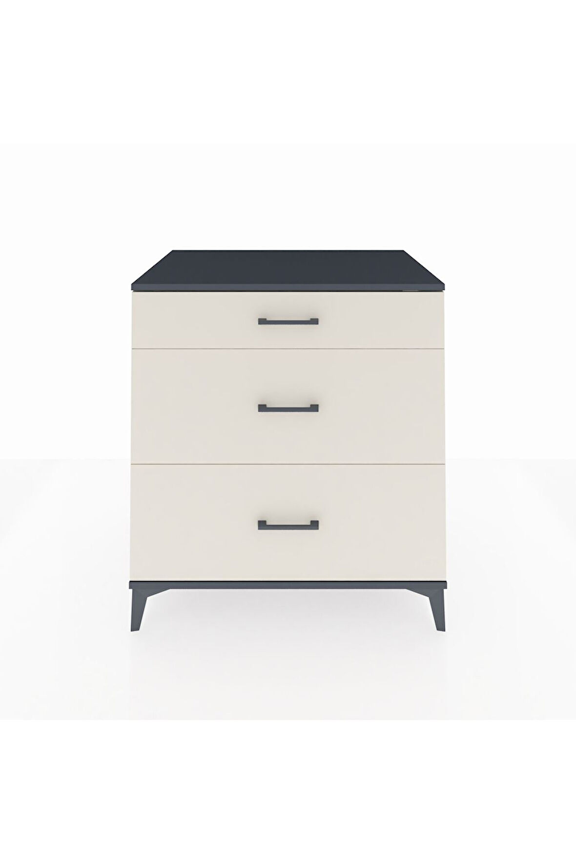 Kronos Şifonyer 3 Çekmeceli 88x59x96 Antrasit-Aytaşı