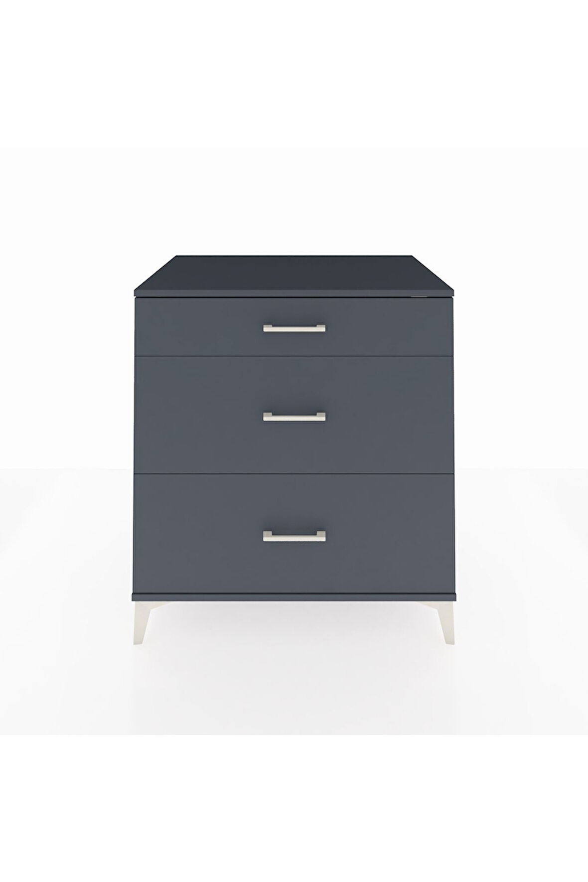 Kronos Şifonyer 3 Çekmeceli 88x59x96 Antrasit-Antrasit