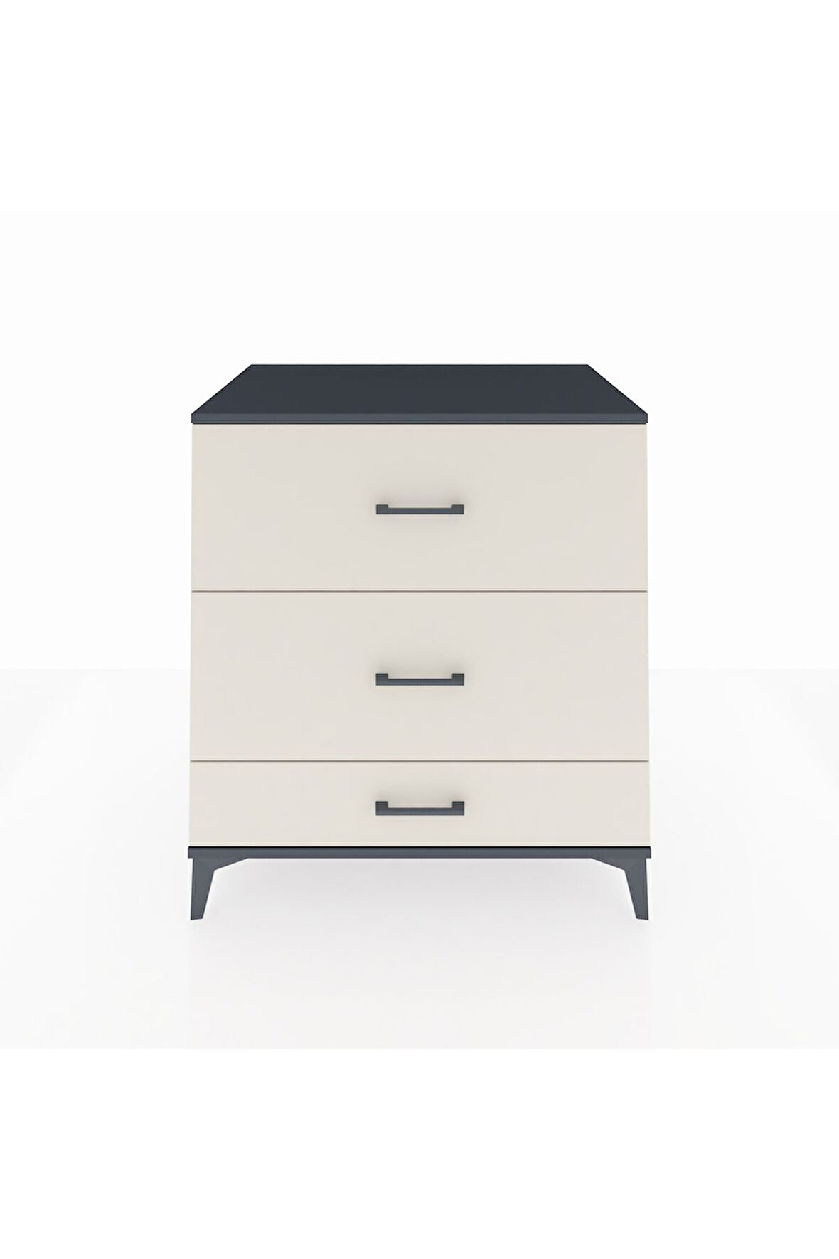 Kronos Şifonyer 3 Çekmeceli 88x59x96 Antrasit-Aytaşı