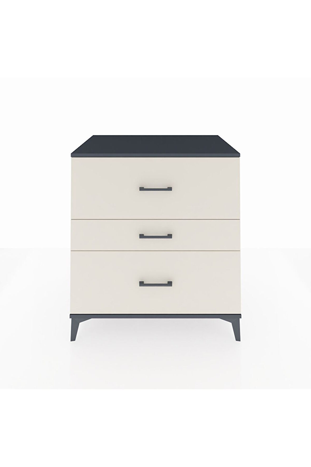 Kronos Şifonyer 3 Çekmeceli 88x59x96 Antrasit-Aytaşı