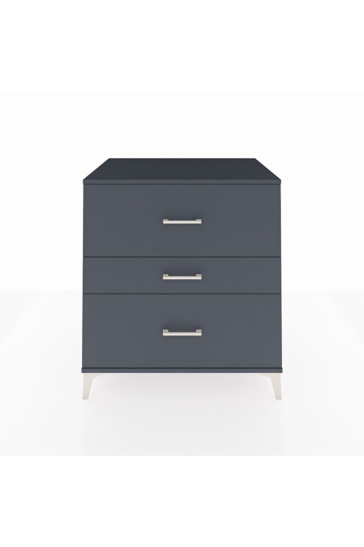 Kronos Şifonyer 3 Çekmeceli 88x59x96 Antrasit-Antrasit