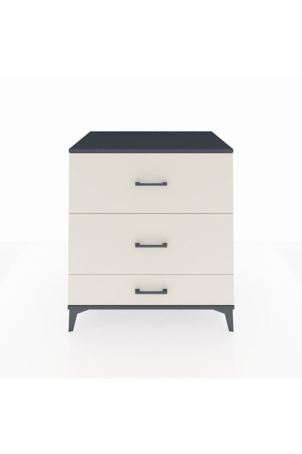 Kronos Şifonyer 3 Çekmeceli 88x59x96 Antrasit-Aytaşı