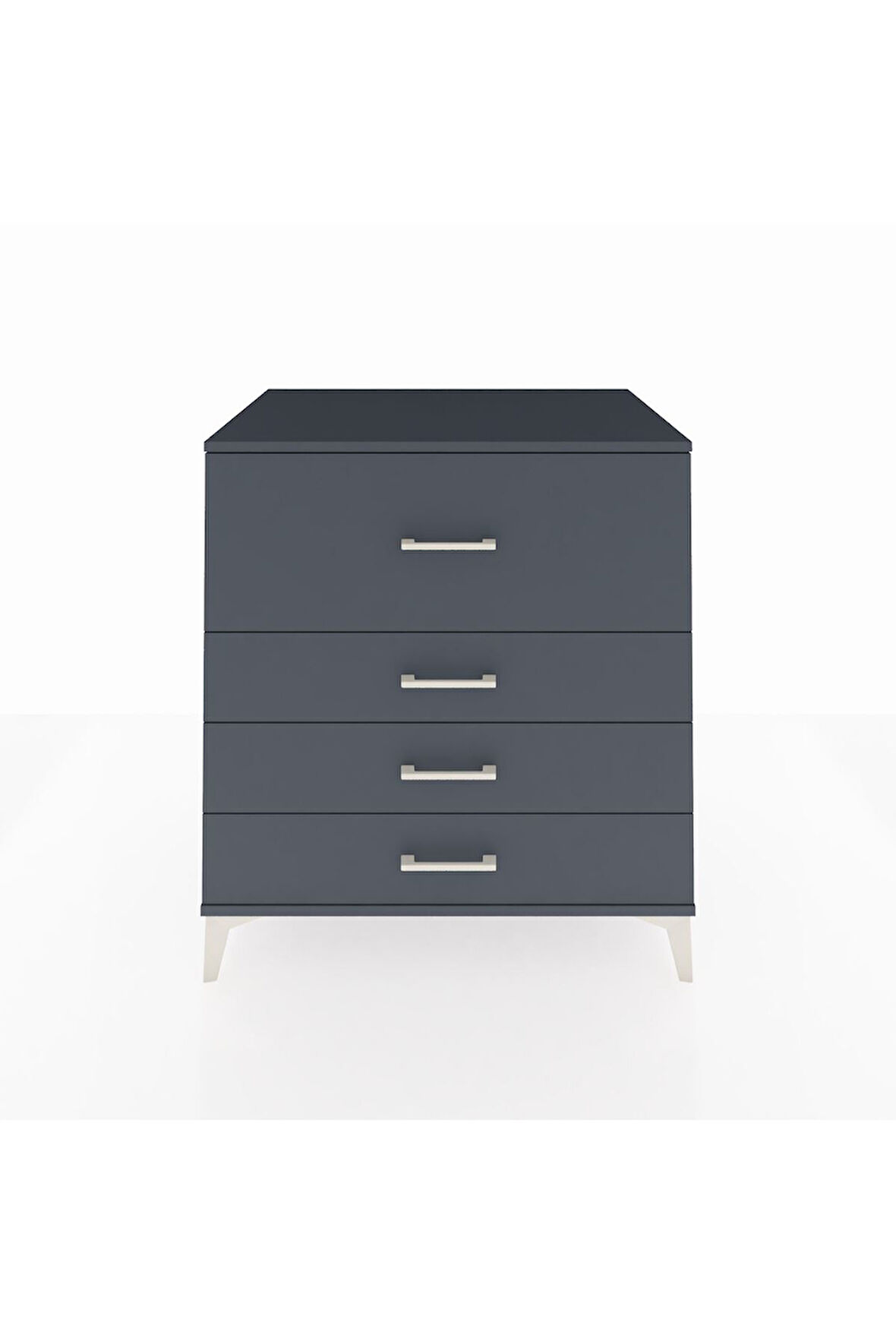 Kronos Şifonyer 4 Çekmeceli 88x59x96 Antrasit-Antrasit