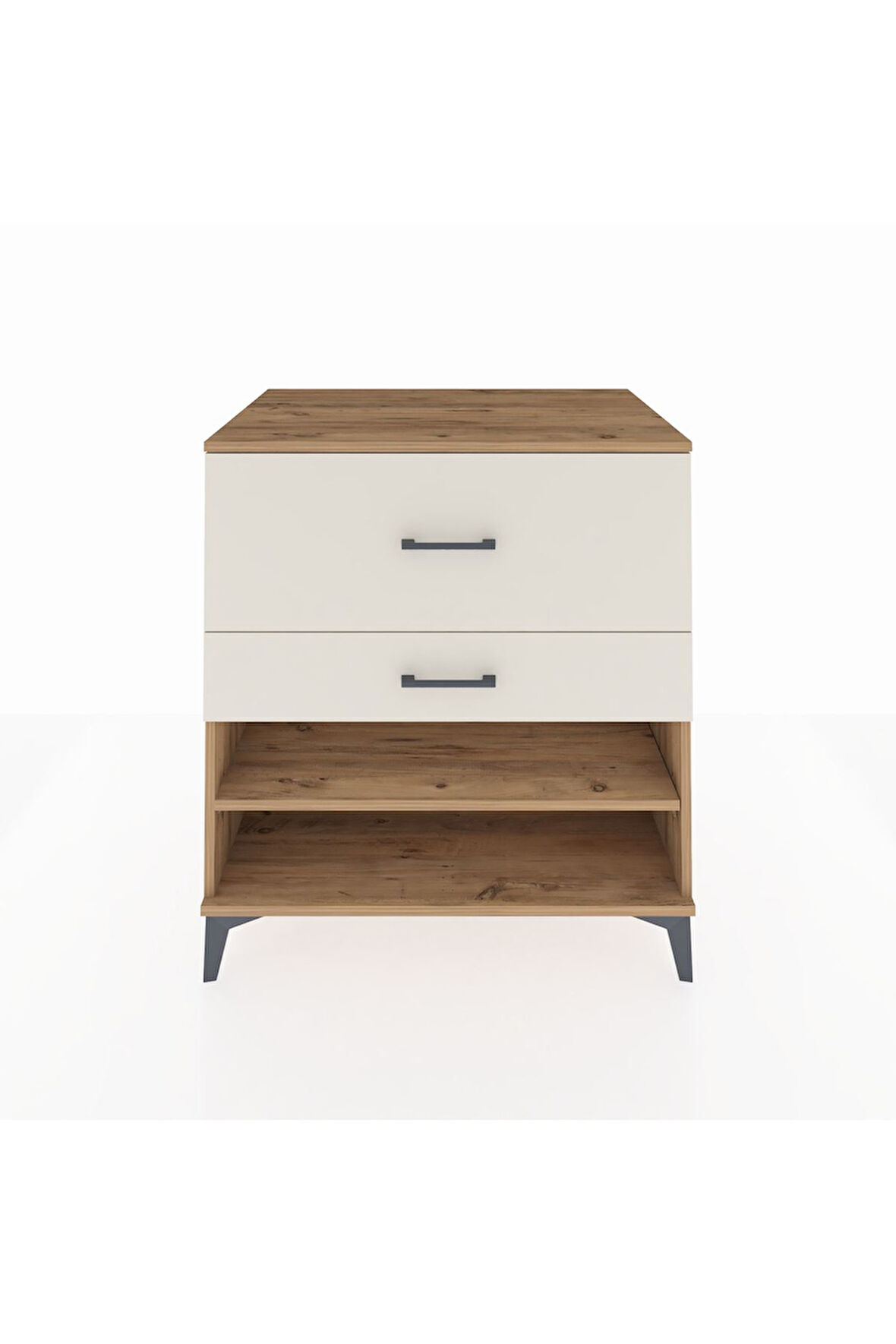 Kronos Şifonyer Tek Raflı 2 Çekmeceli 88x59x96 Çam-Aytaşı