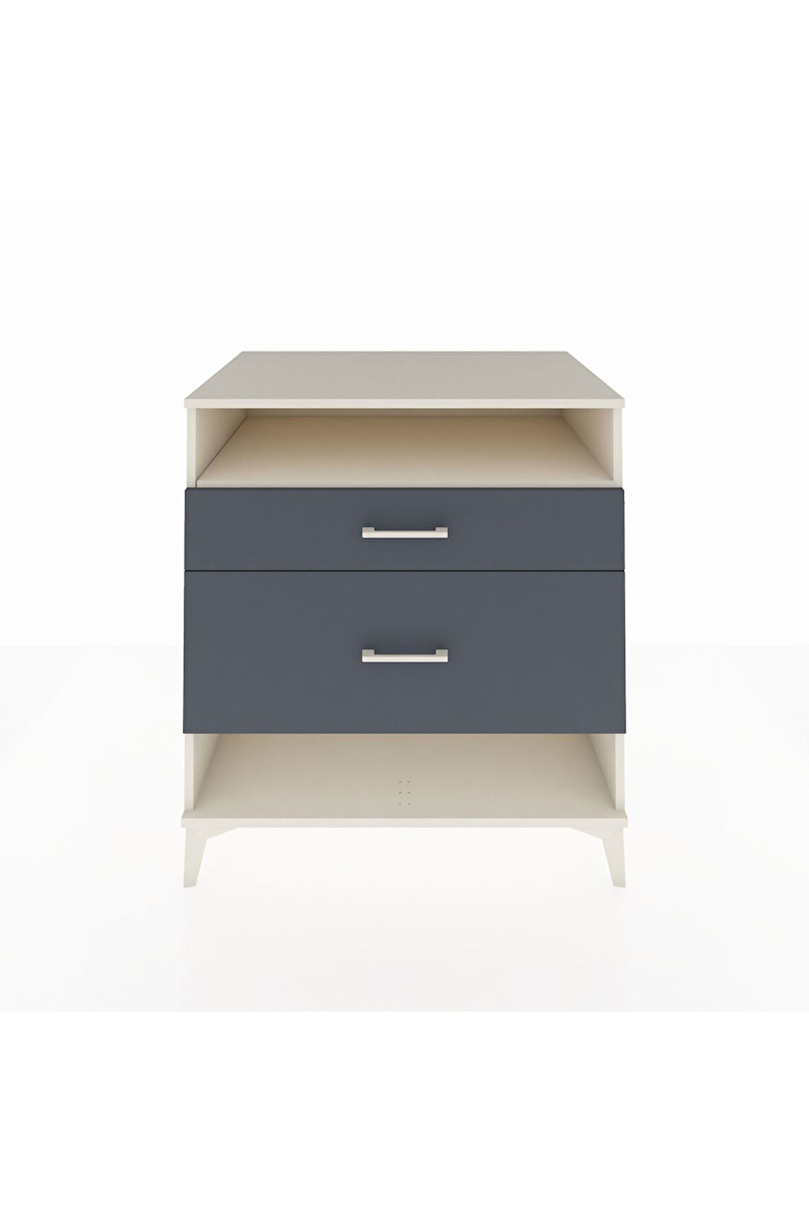 Kronos Şifonyer Tek Raflı 2 Çekmeceli 88x59x96 Aytaşı-Antrasit