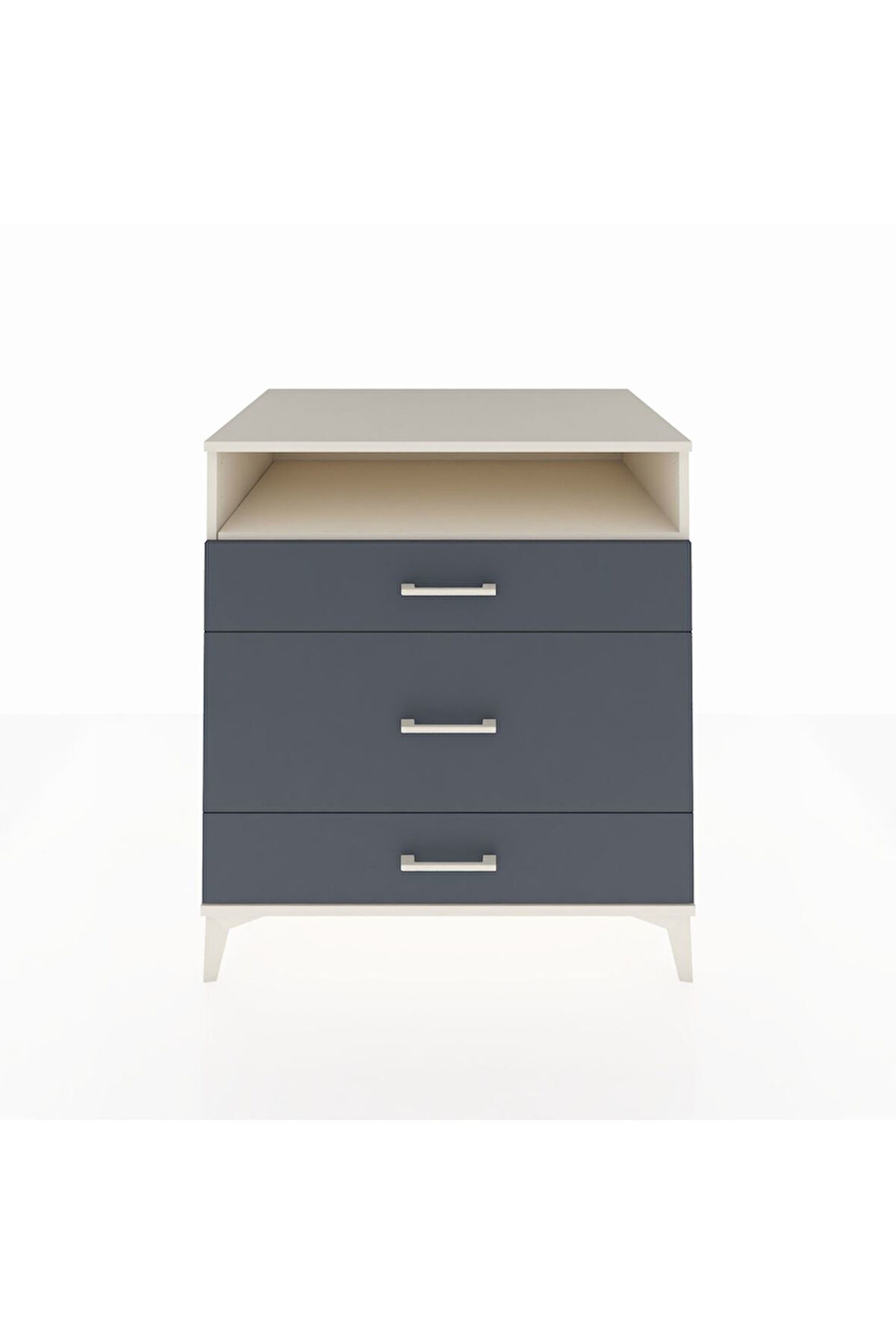 Kronos Şifonyer Tek Raflı 3 Çekmeceli 88x59x96 Aytaşı-Antrasit