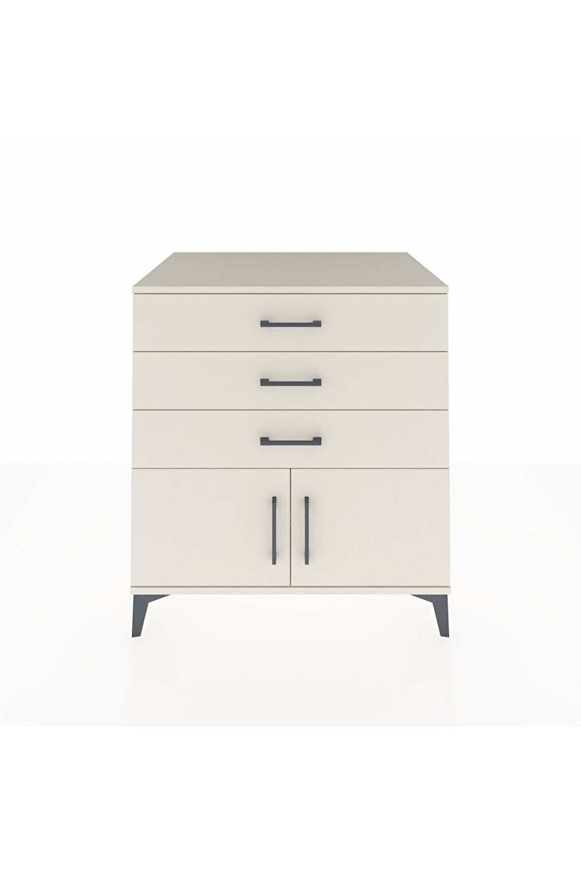 Kronos Şifonyer Tek Raflı 3 Çekmeceli 2 Kapaklı 88x59x96 Aytaşı-Aytaşı