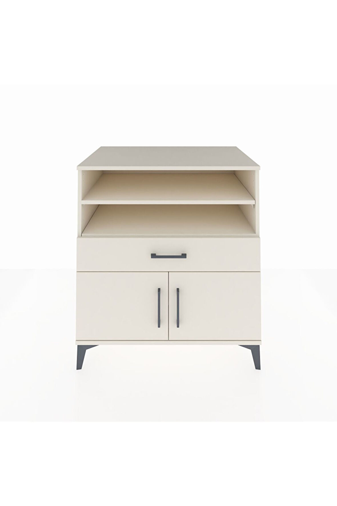 Kronos Şifonyer 3 Raflı Tek Çekmeceli 2 Kapaklı 88x59x96 Aytaşı-Aytaşı