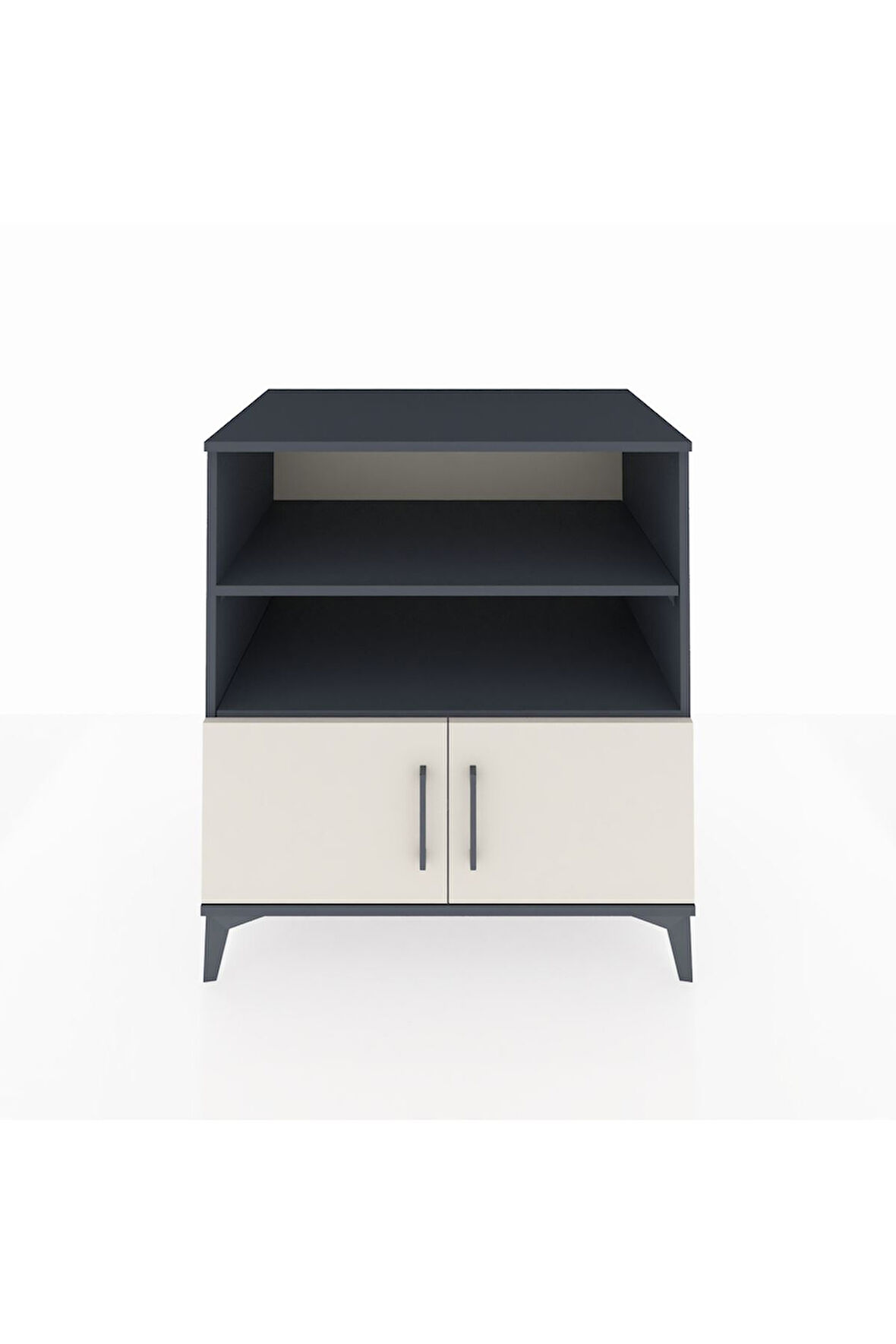 Kronos Şifonyer 3 Raflı 2 Kapaklı 88x59x96 Antrasit-Aytaşı