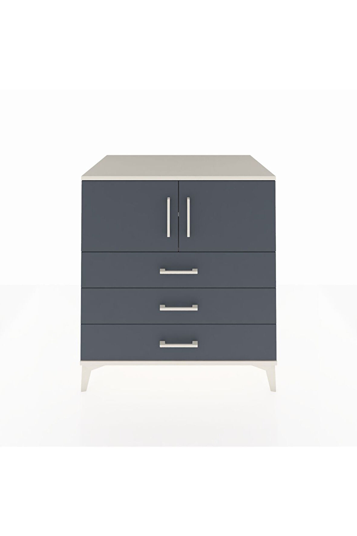 Kronos Şifonyer 2 Raflı 3 Çekmeceli 2 Kapaklı 88x59x96 Aytaşı-Antrasit