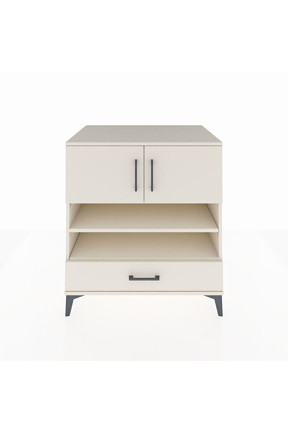 Kronos Şifonyer 4 Raflı Tek Çekmeceli 2 Kapaklı 88x59x96 Aytaşı-Aytaşı