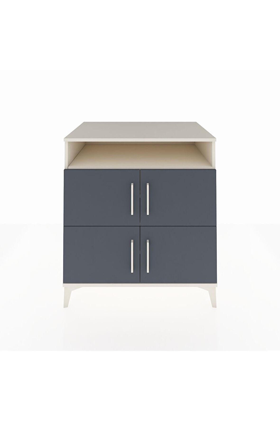 Kronos Şifonyer 4 Raflı 4 Kapaklı 88x59x96 Aytaşı-Antrasit