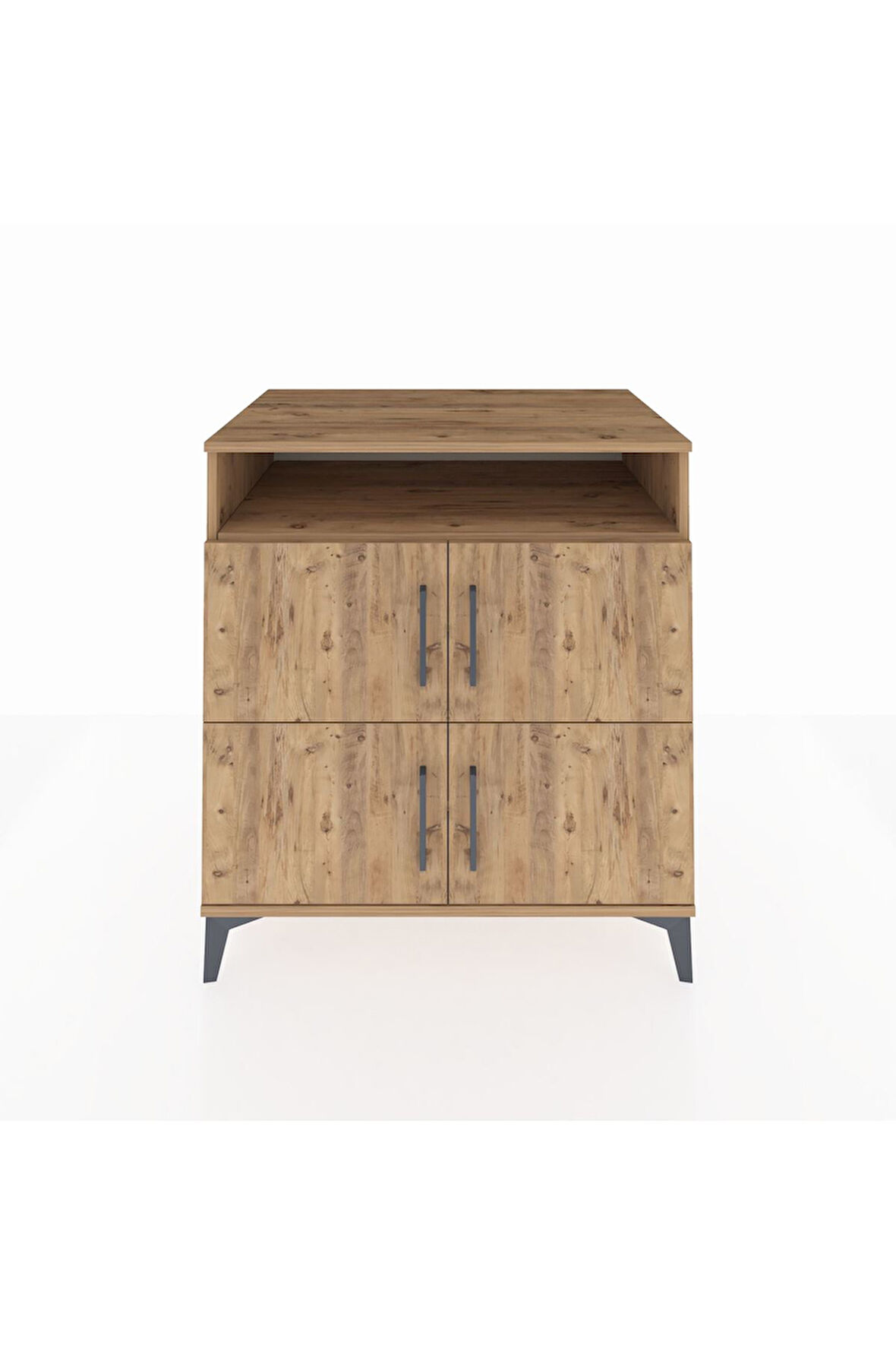 Kronos Şifonyer 4 Raflı 4 Kapaklı 88x59x96 Çam-Çam