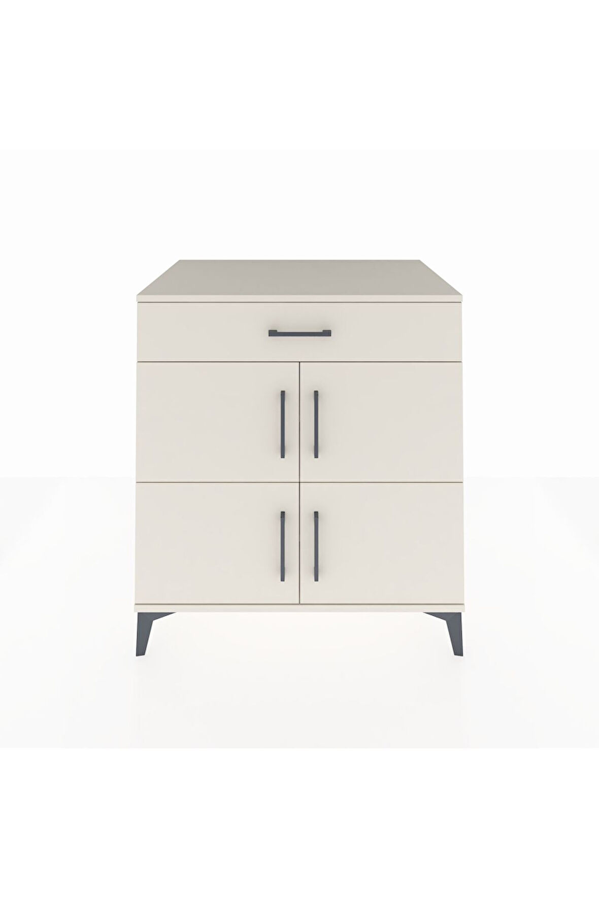 Kronos Şifonyer 3 Raflı Tek Çekmeceli 4 Kapaklı 88x59x96 Aytaşı-Aytaşı