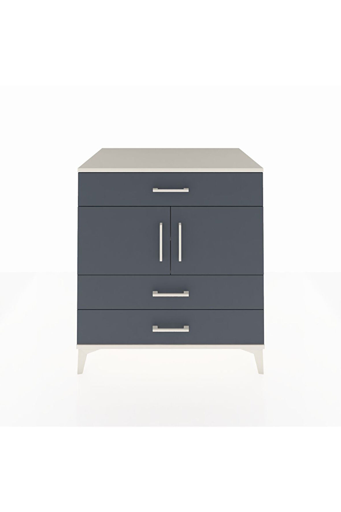 Kronos Şifonyer 2 Raflı 3 Çekmeceli 2 Kapaklı 88x59x96 Aytaşı-Antrasit